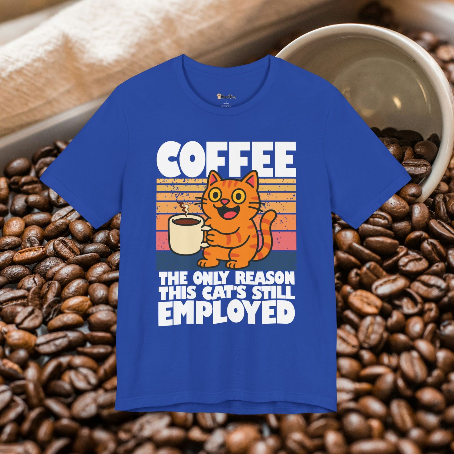 Adorable Employed by Coffee Cat T-Shirt