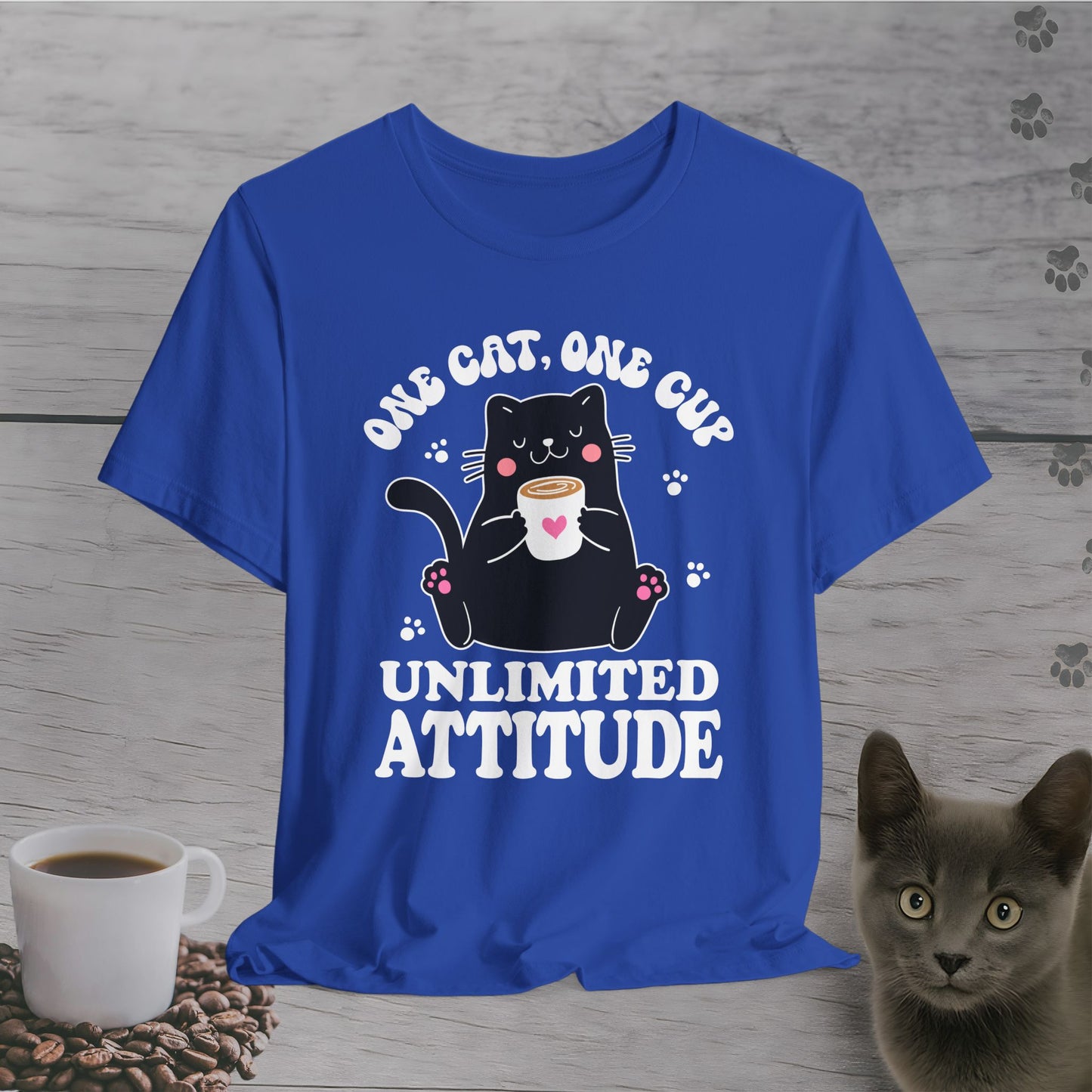 Feline Fueled Coffee T-Shirt