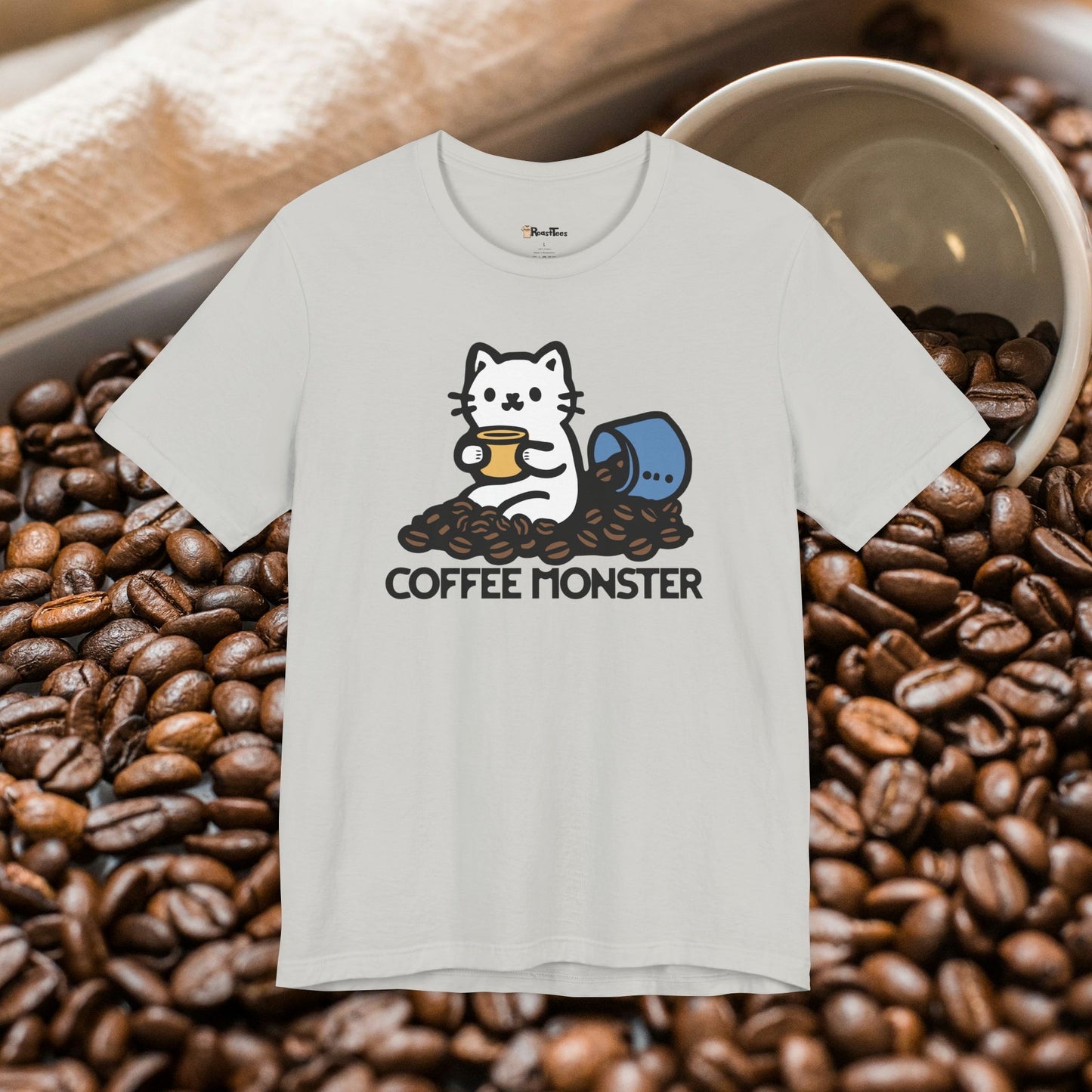 Cute Coffee Monster T-Shirt