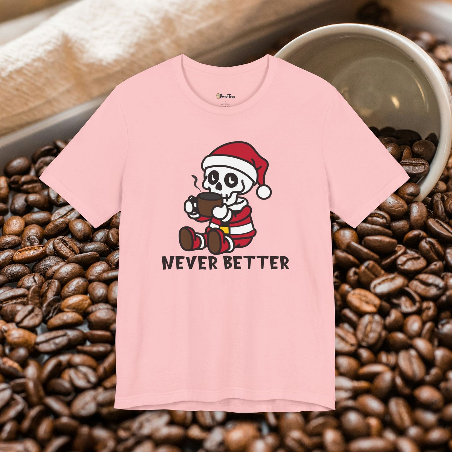 Never Better Christmas Skeleton T-Shirt