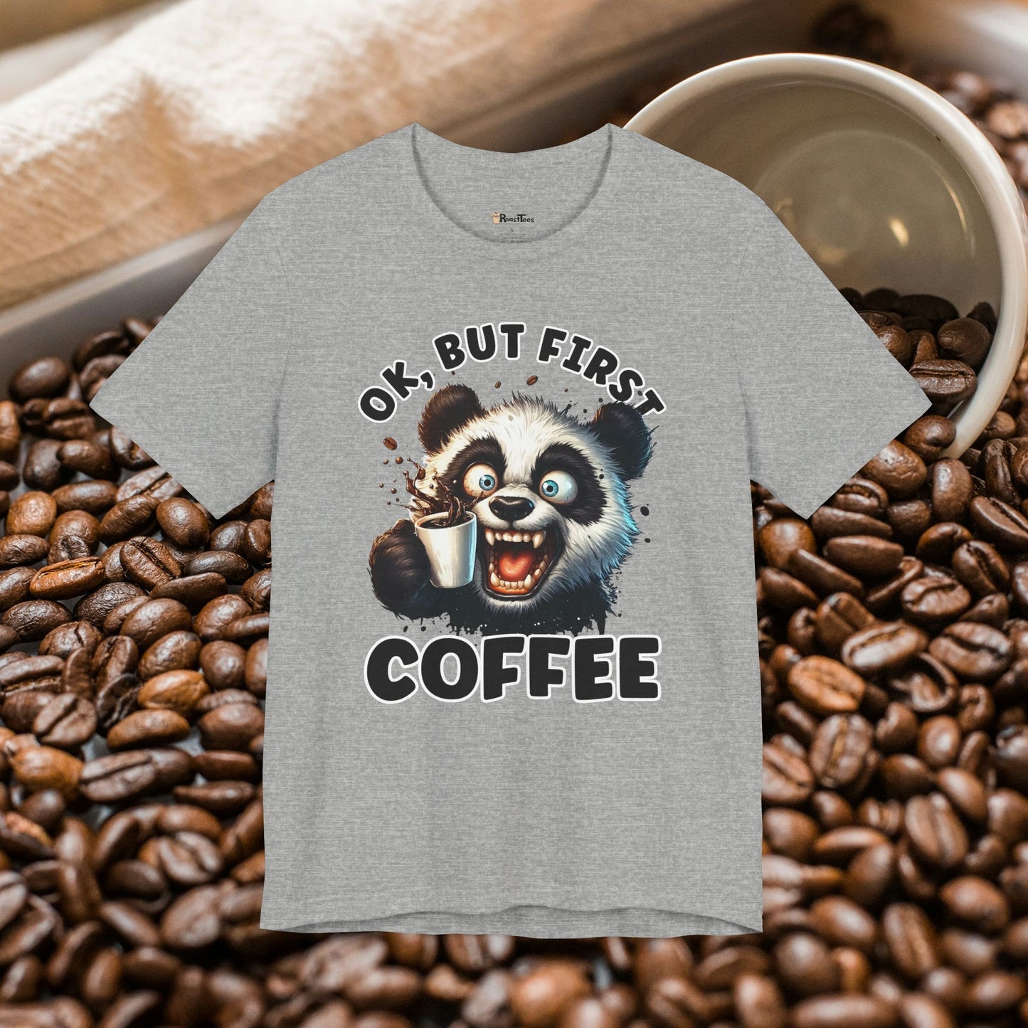 But First Coffee Panda T-Shirt