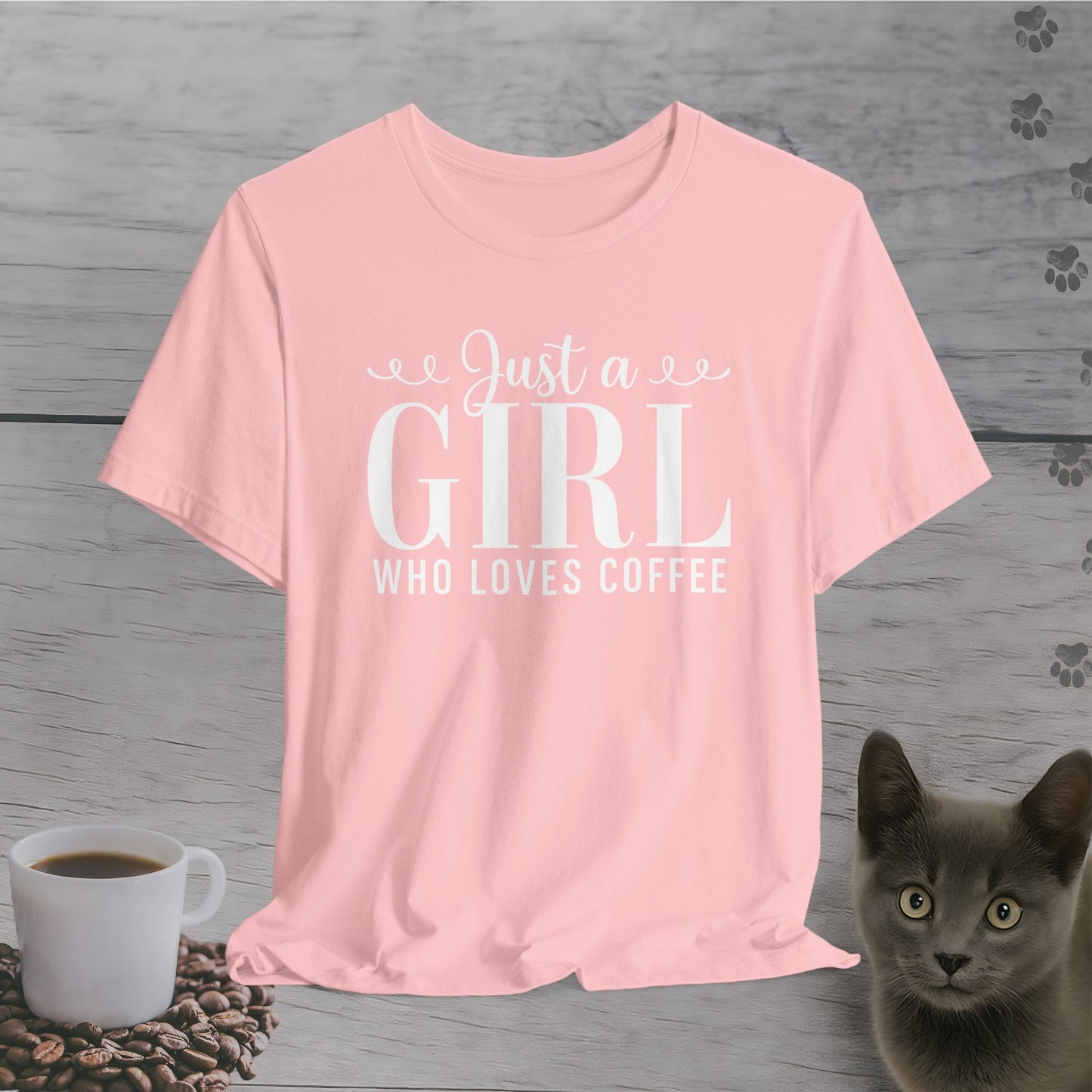 Cute Just a Girl Who Loves Coffee T-Shirt