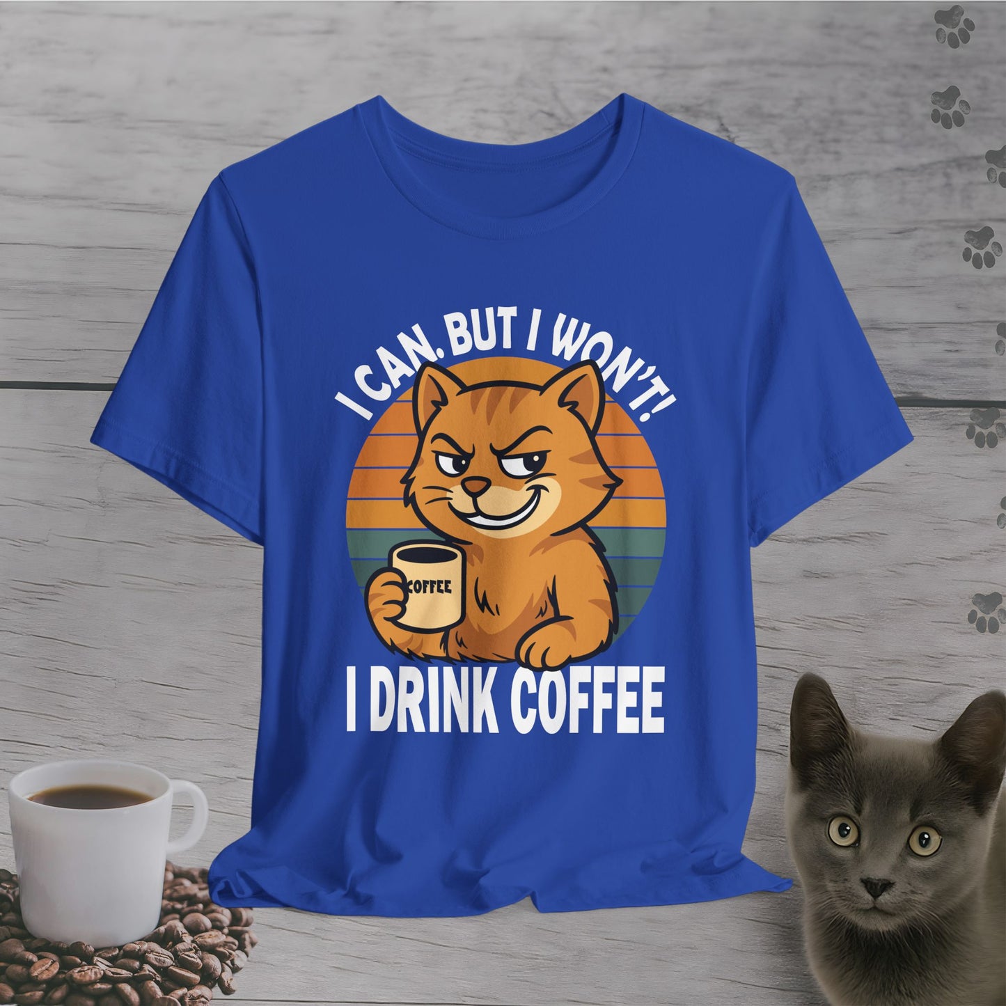 Caffeinated Defiance Cat T-Shirt
