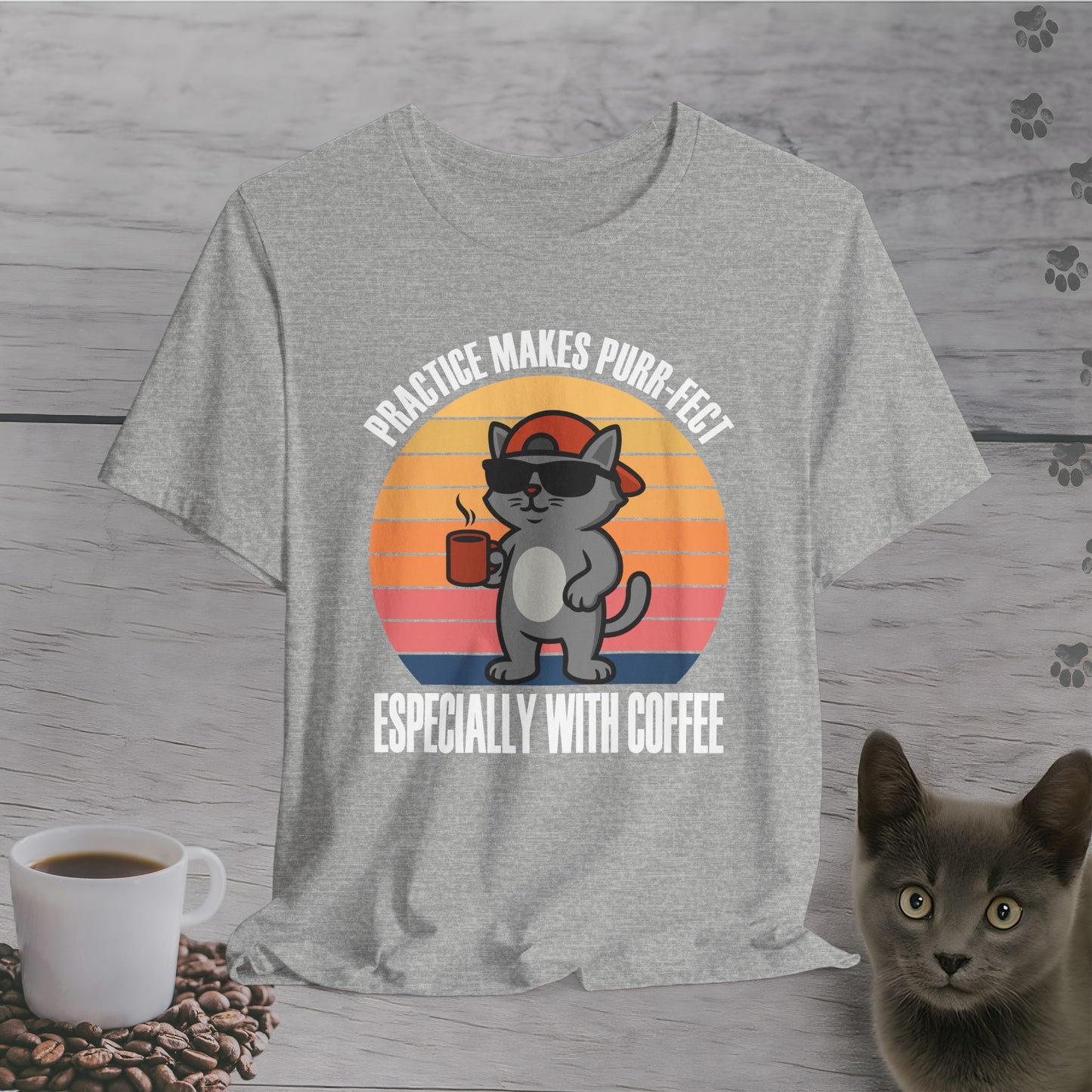 Funny Coffee Makes Purr-fect T-Shirt