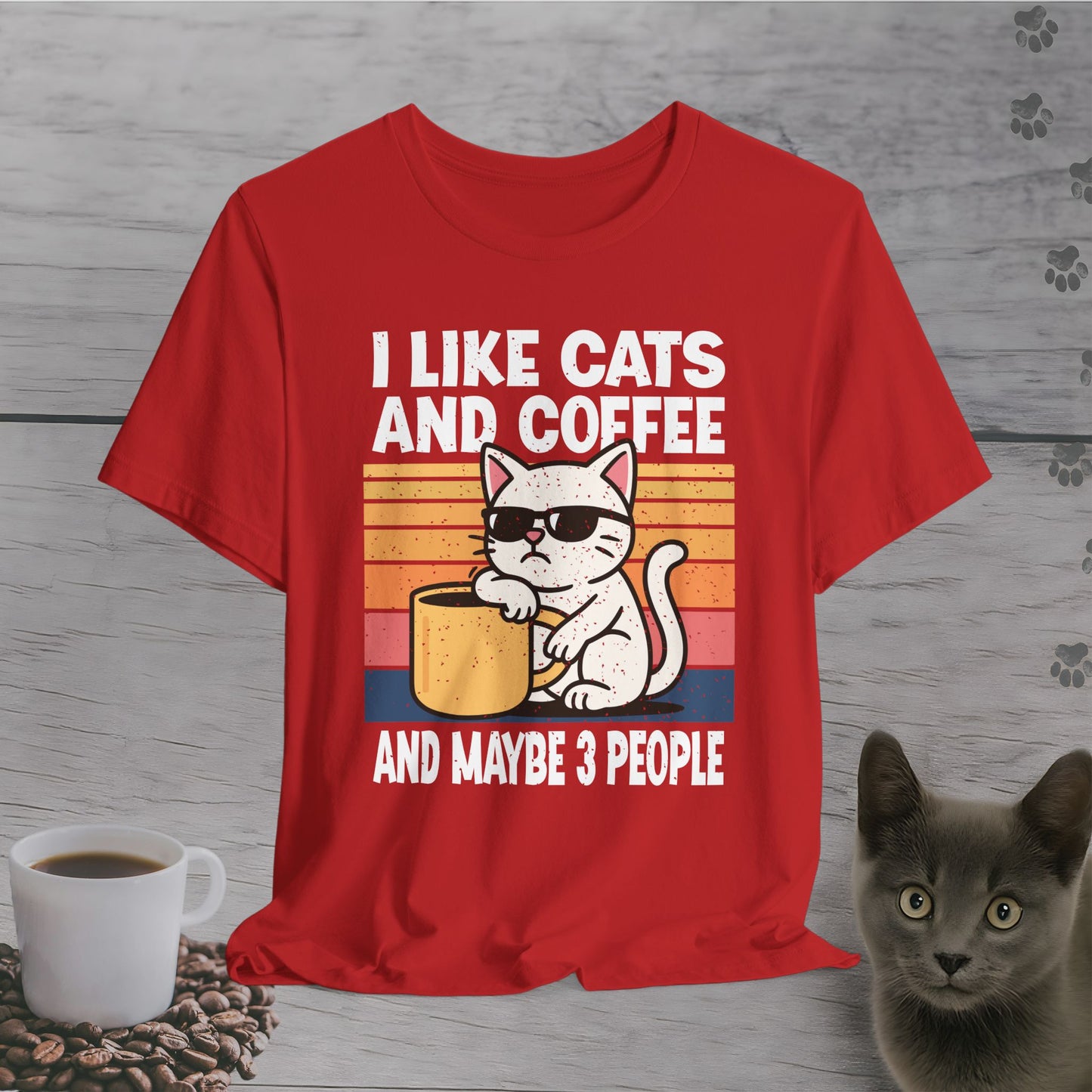 Sassy Cat and Caffeine T-Shirt