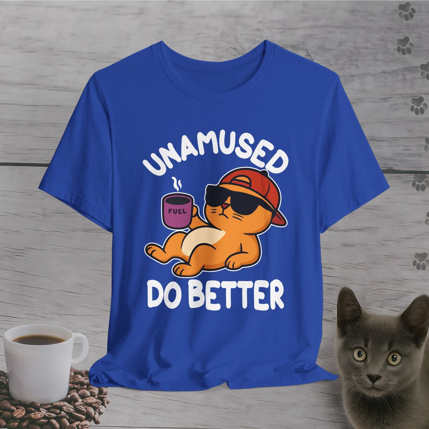 Unamused Coffee Cat T-Shirt