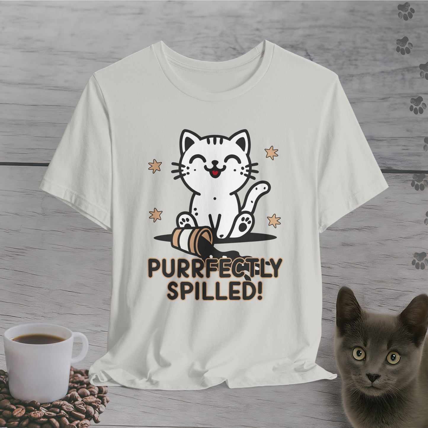 Purrfectly Spilled T-Shirt
