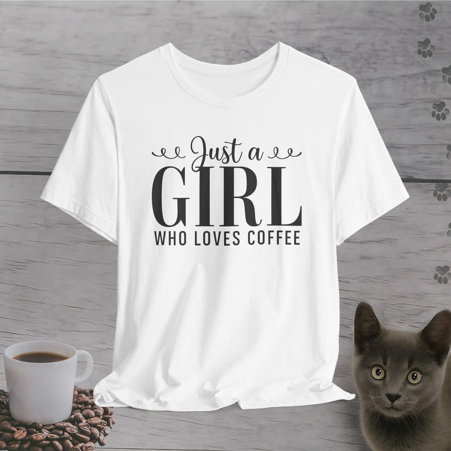 Cute Just a Girl Who Loves Coffee T-Shirt