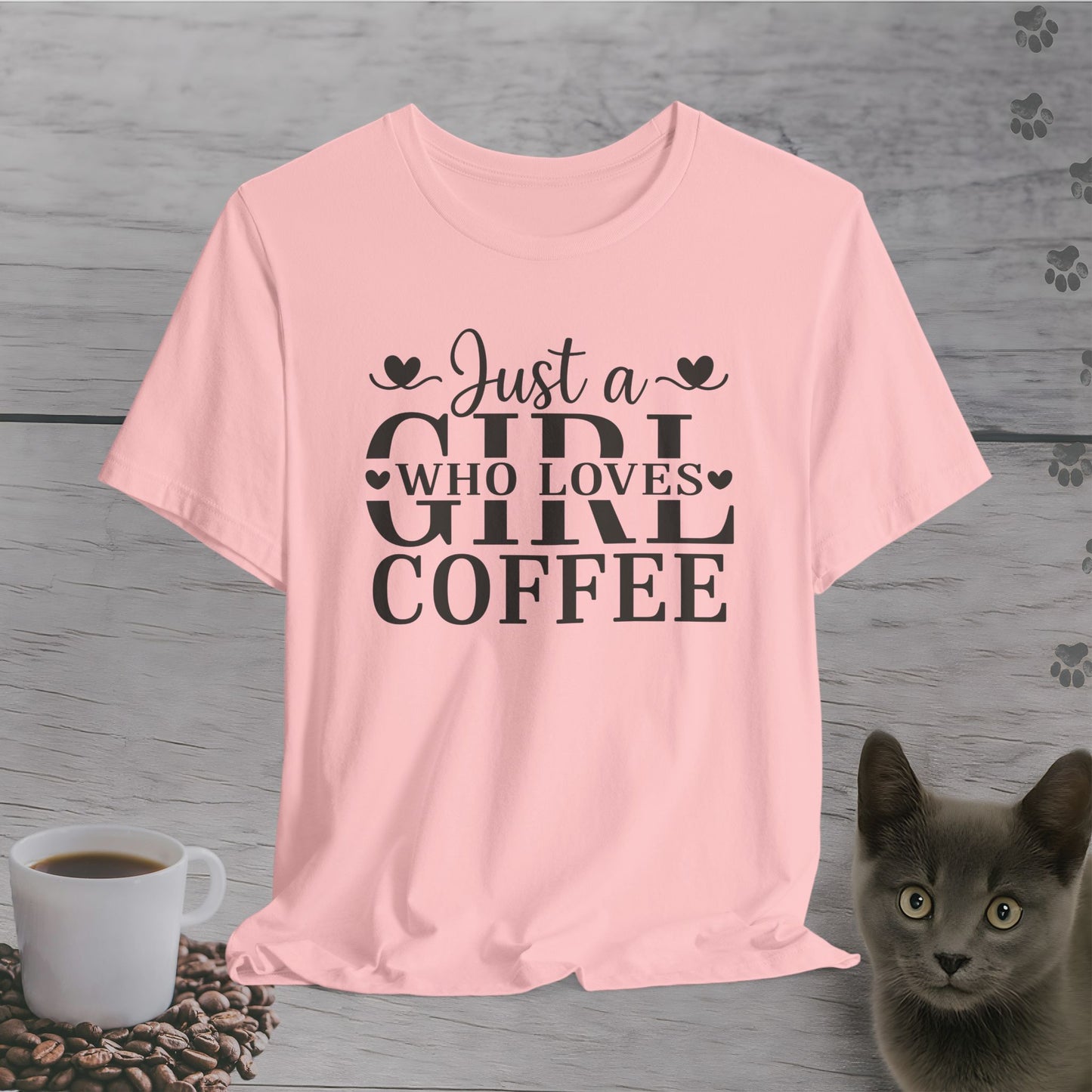 Lovely Just a Girl Who Loves Coffee T-Shirt