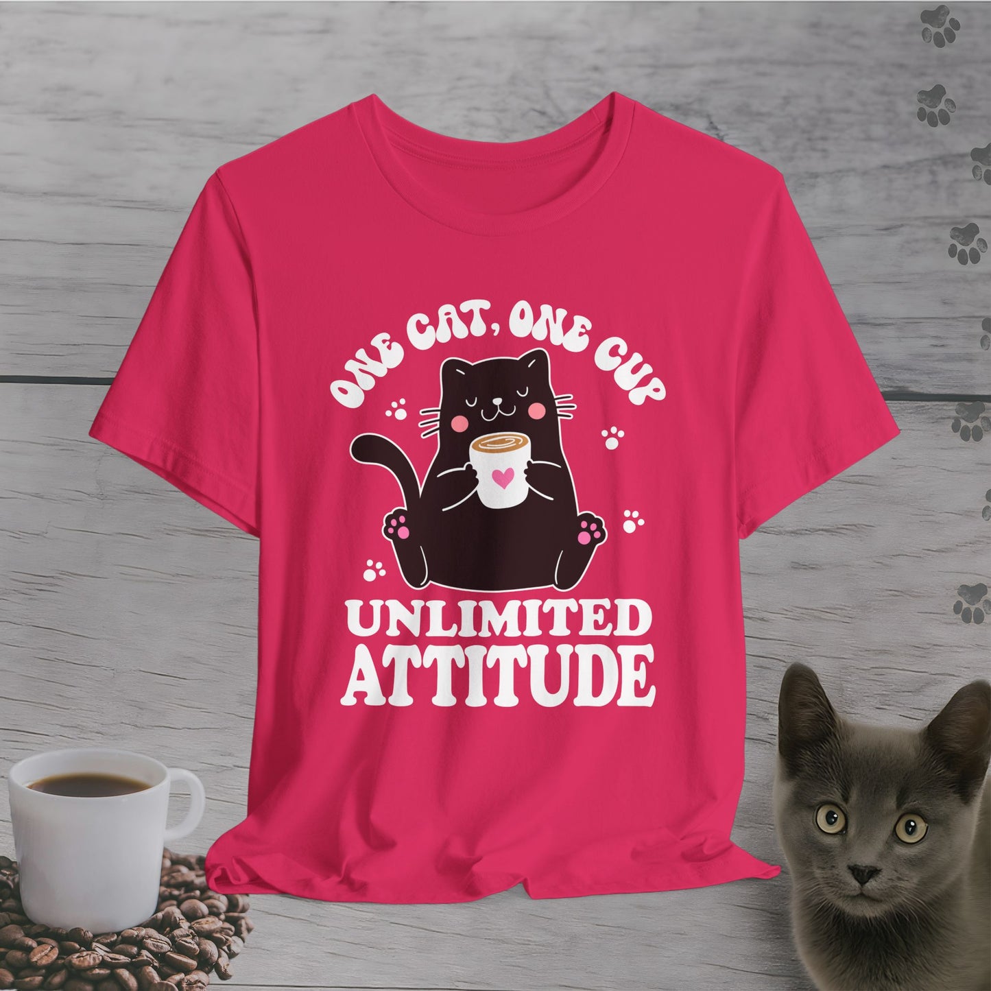 Feline Fueled Coffee T-Shirt