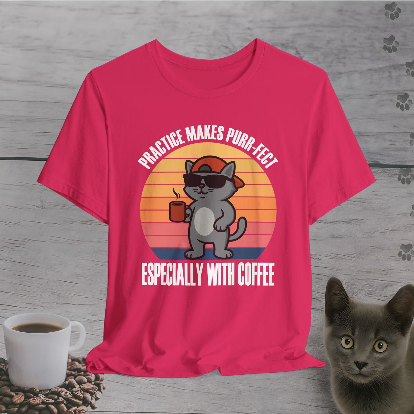 Funny Coffee Makes Purr-fect T-Shirt