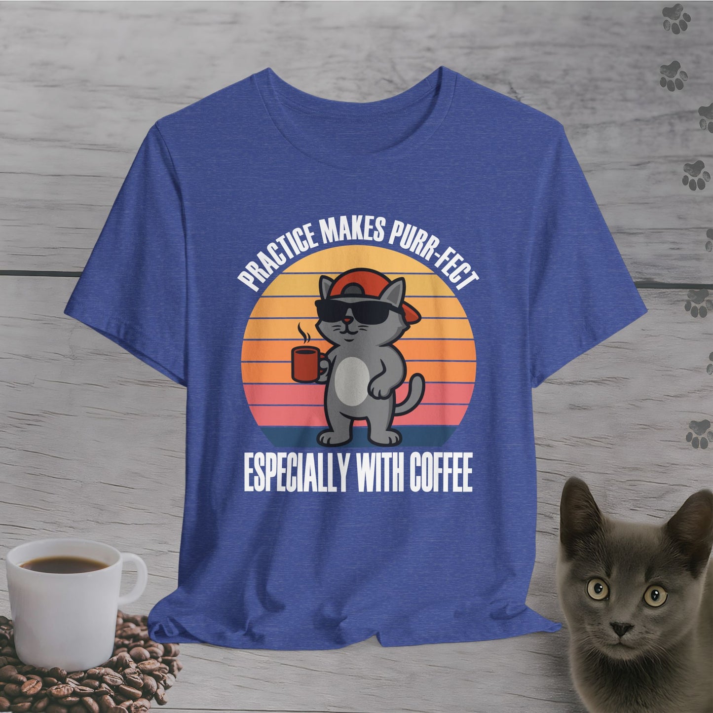 Funny Coffee Makes Purr-fect T-Shirt