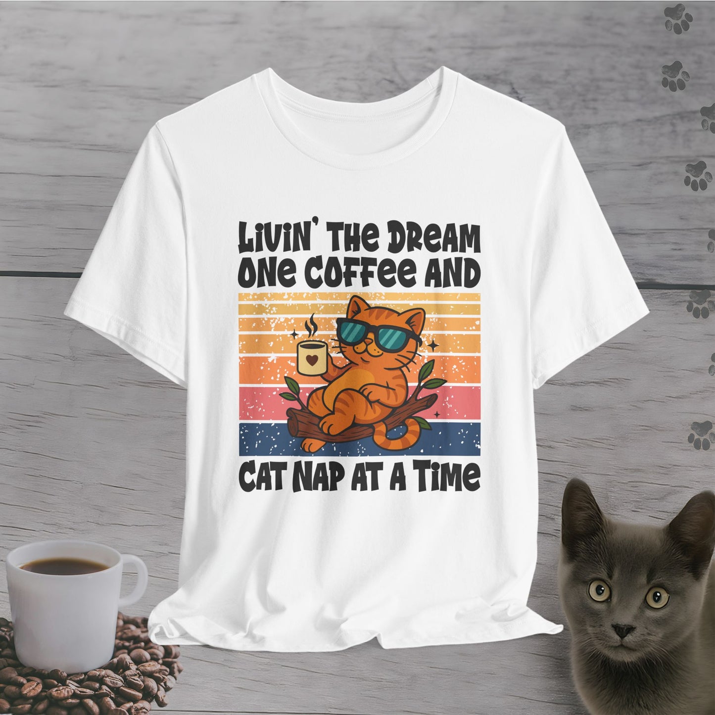 Sip Nap Cat Repeat T-Shirt