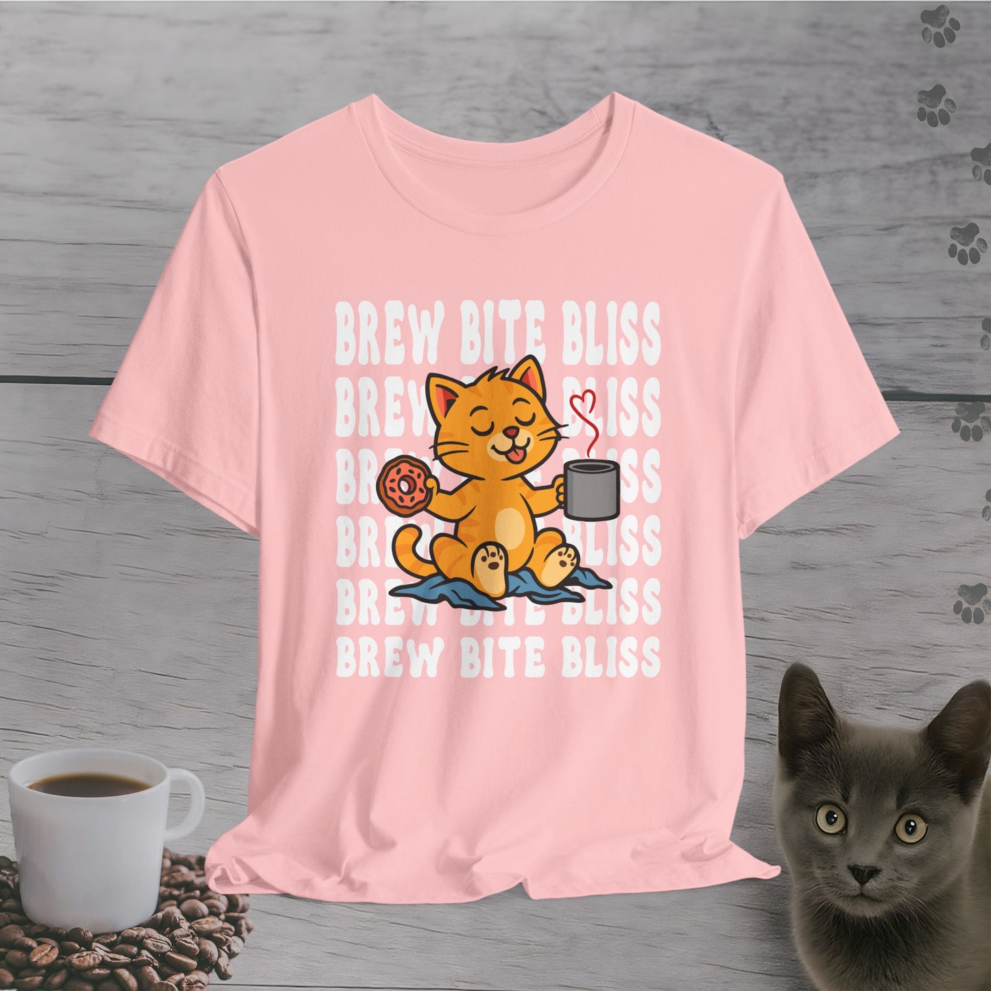 Brew Bite Bliss Cat T-Shirt