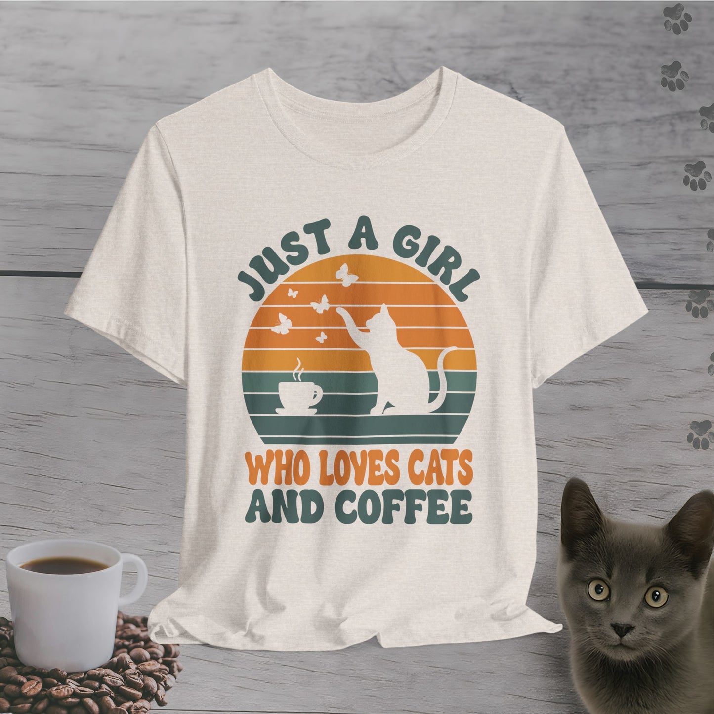 Coffee and Cats Forever T-Shirt
