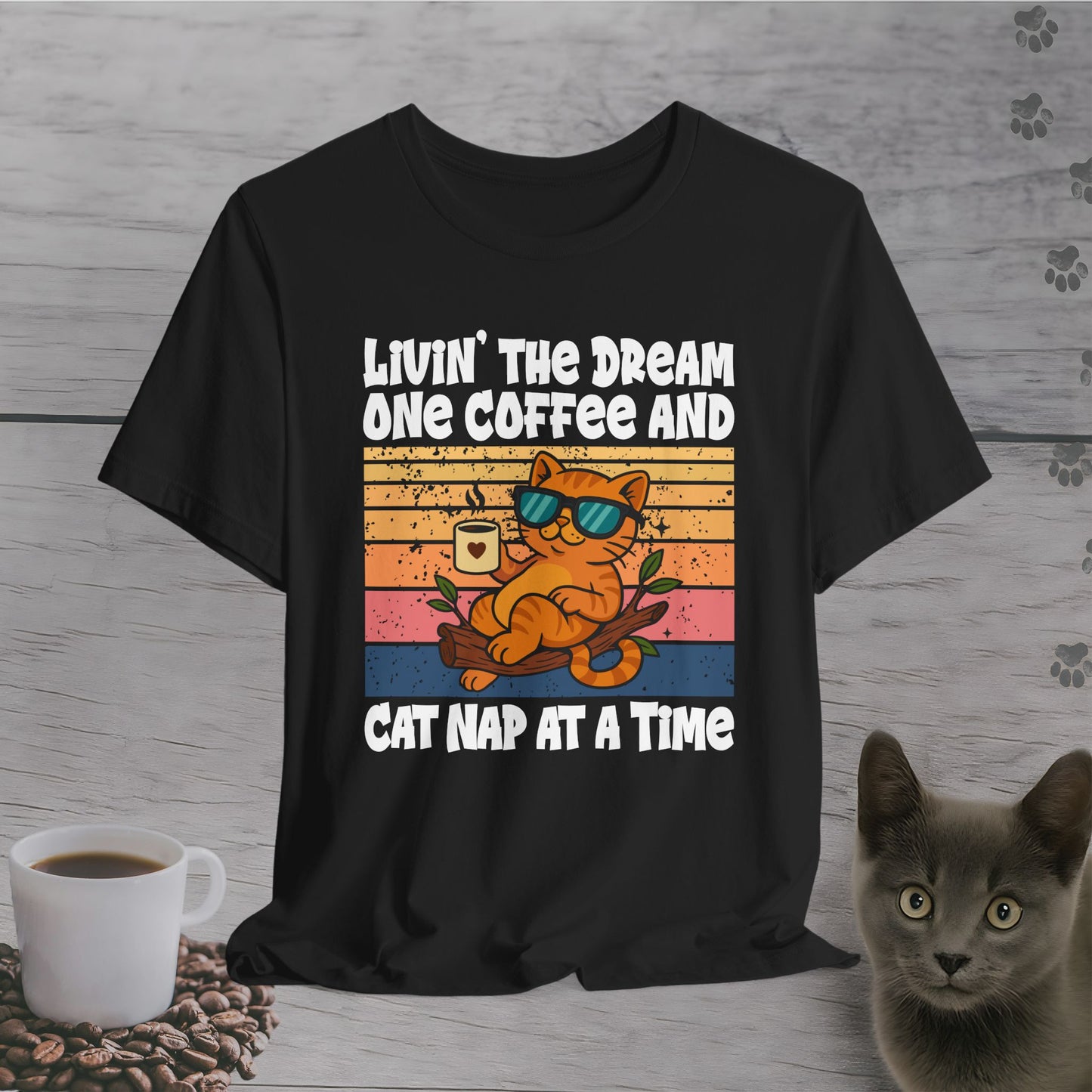 Sip Nap Cat Repeat T-Shirt