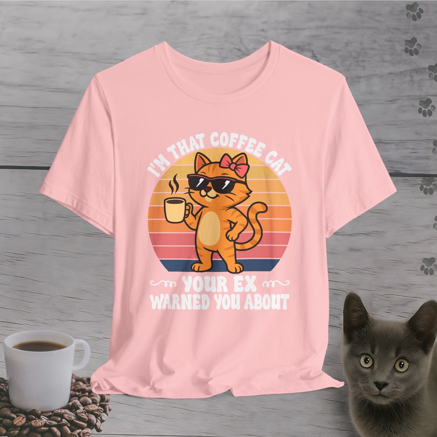 The Coffee Cat She Warned You About T-Shirt