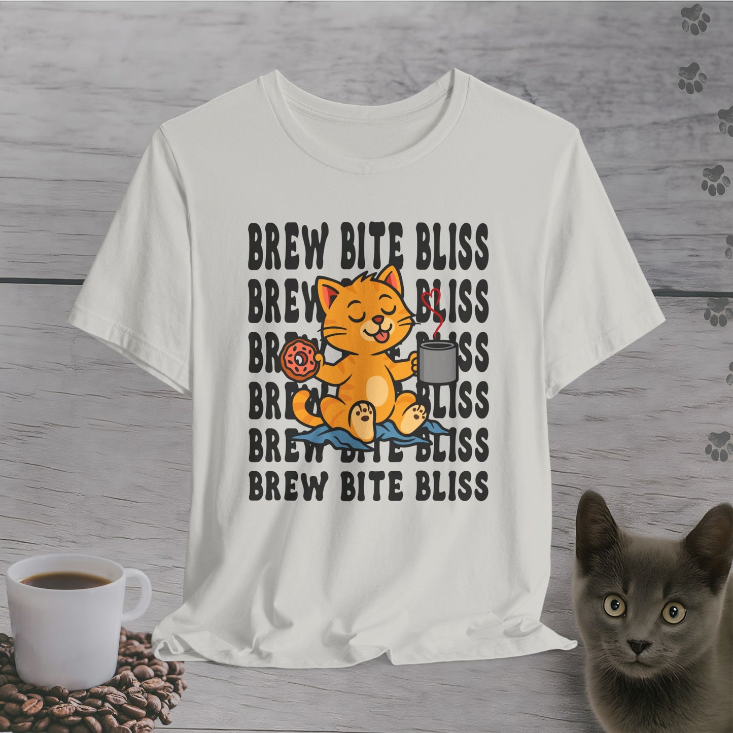 Brew Bite Bliss Cat T-Shirt