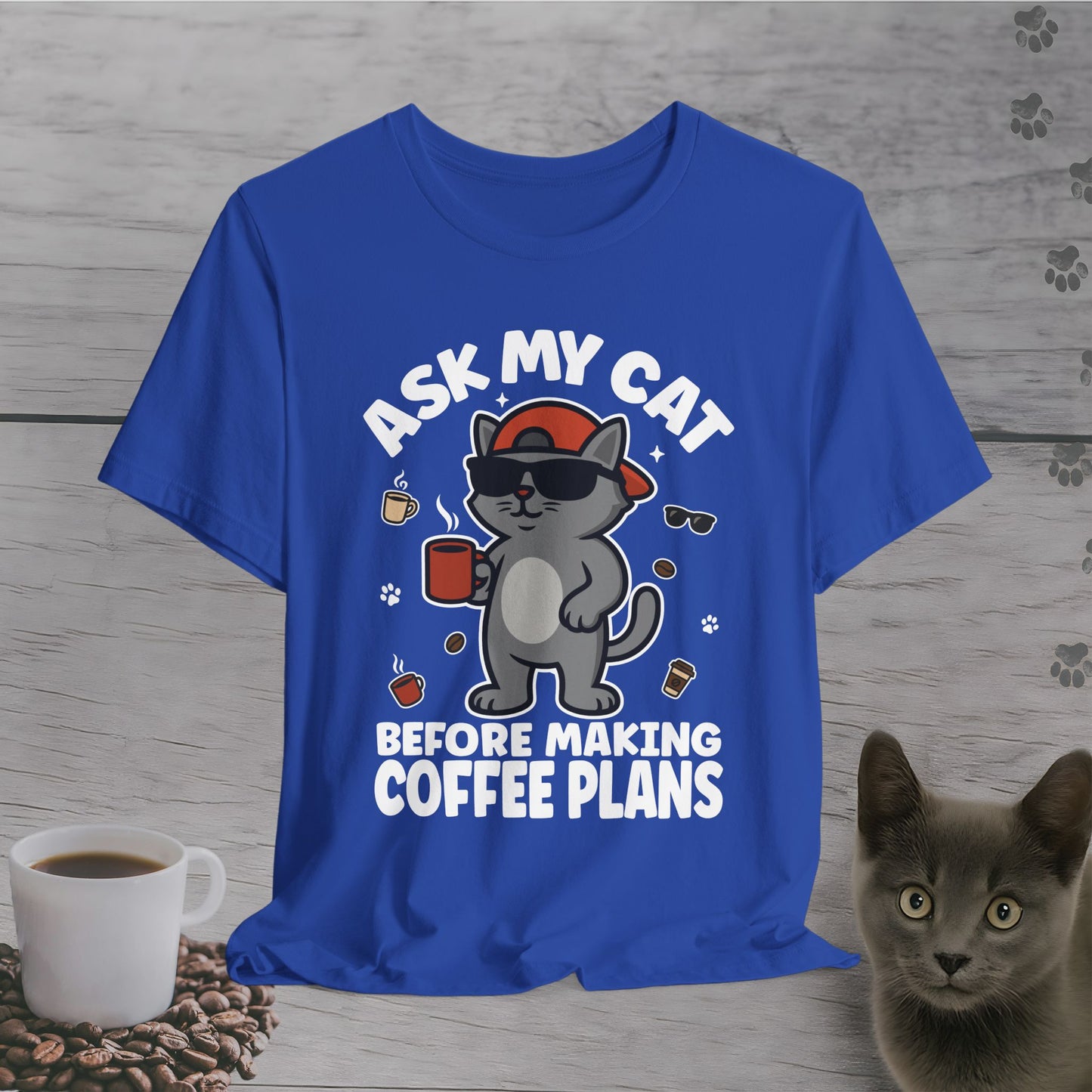 Boss Cat Coffee Rules T-Shirt