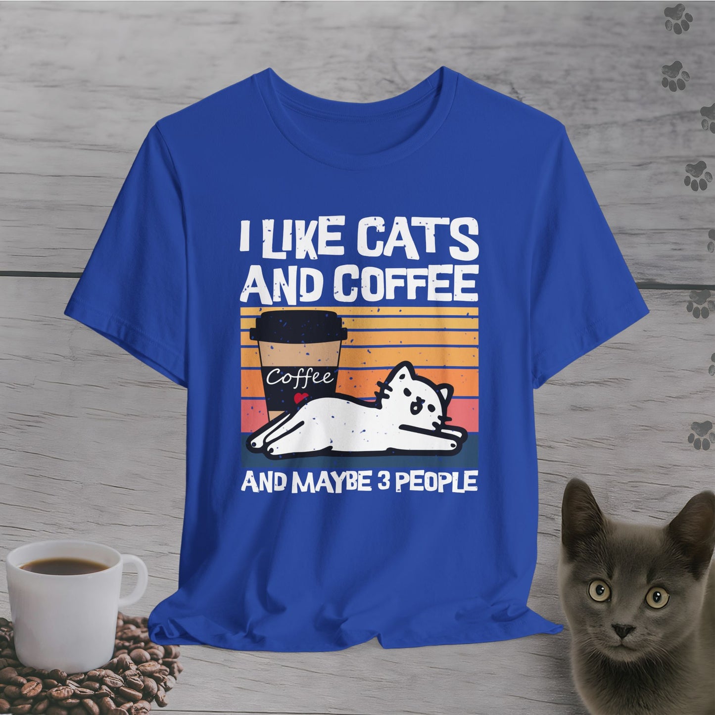 Funny I Likes Cats and Coffee T-Shirt