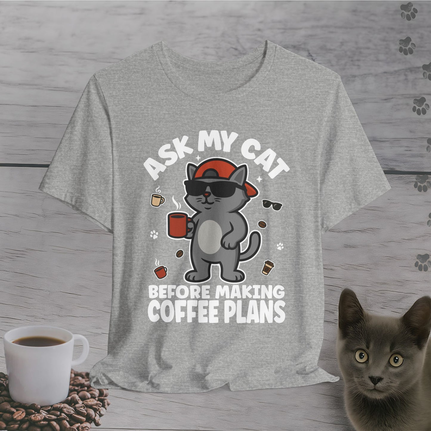 Boss Cat Coffee Rules T-Shirt