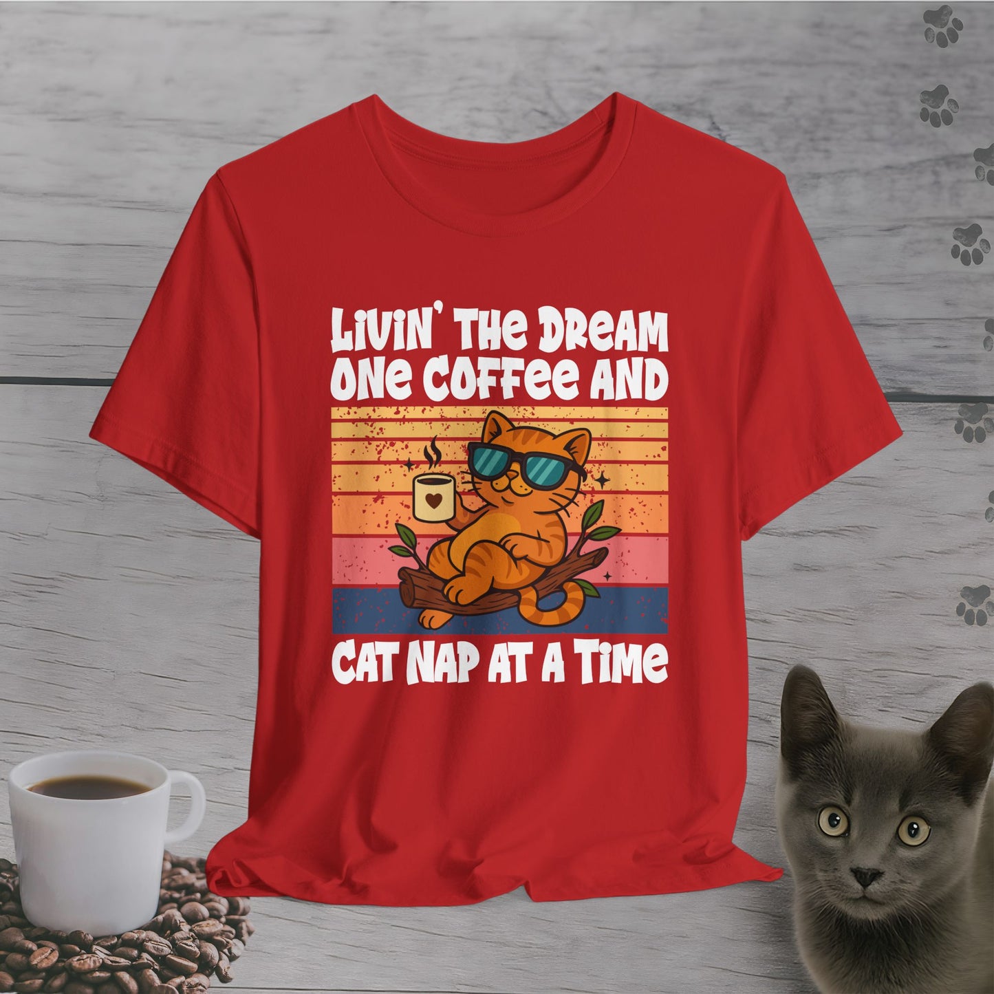 Sip Nap Cat Repeat T-Shirt
