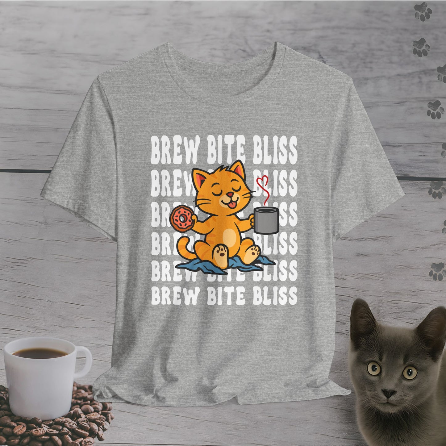 Brew Bite Bliss Cat T-Shirt