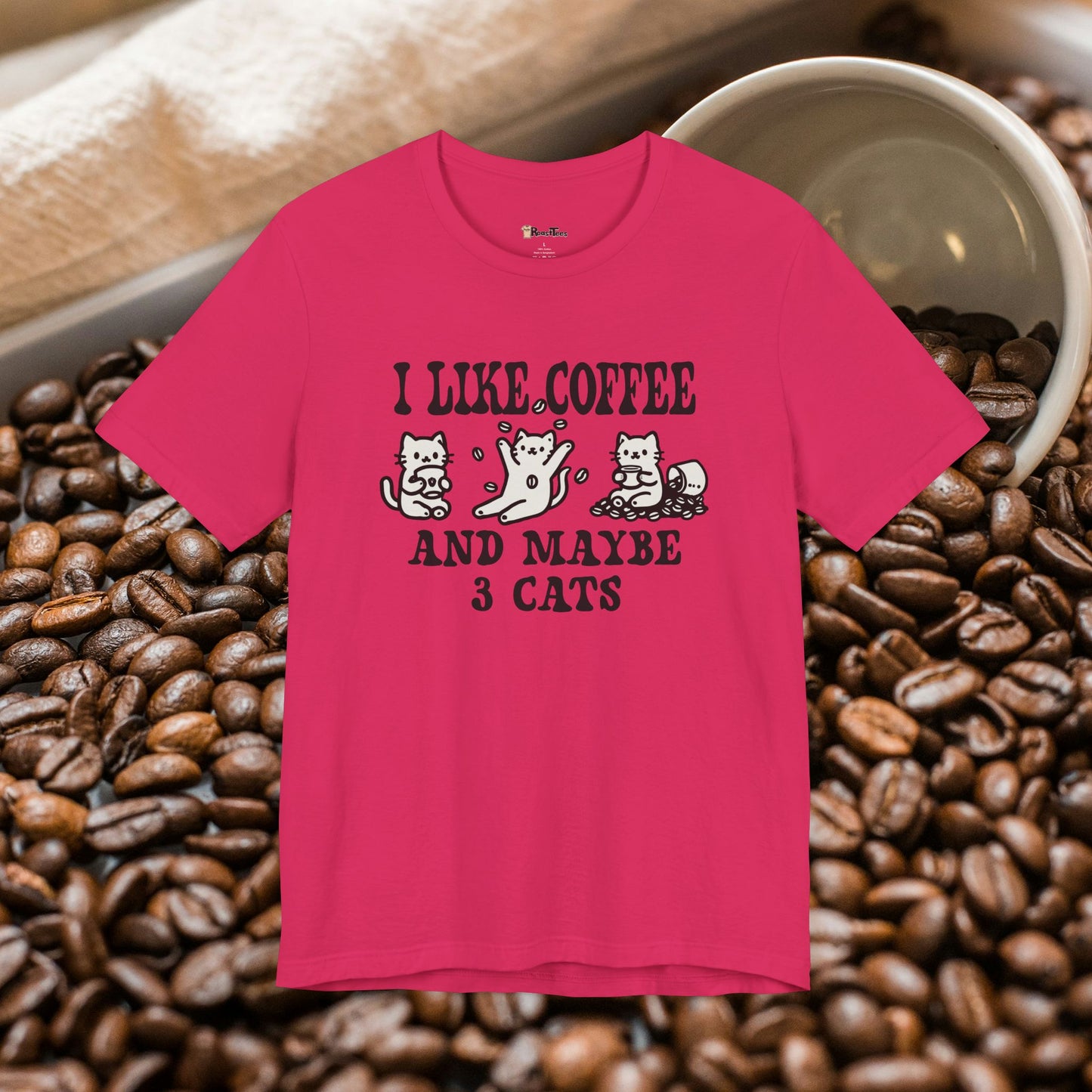 I Like Coffee and Maybe 3 Cats T-Shirt