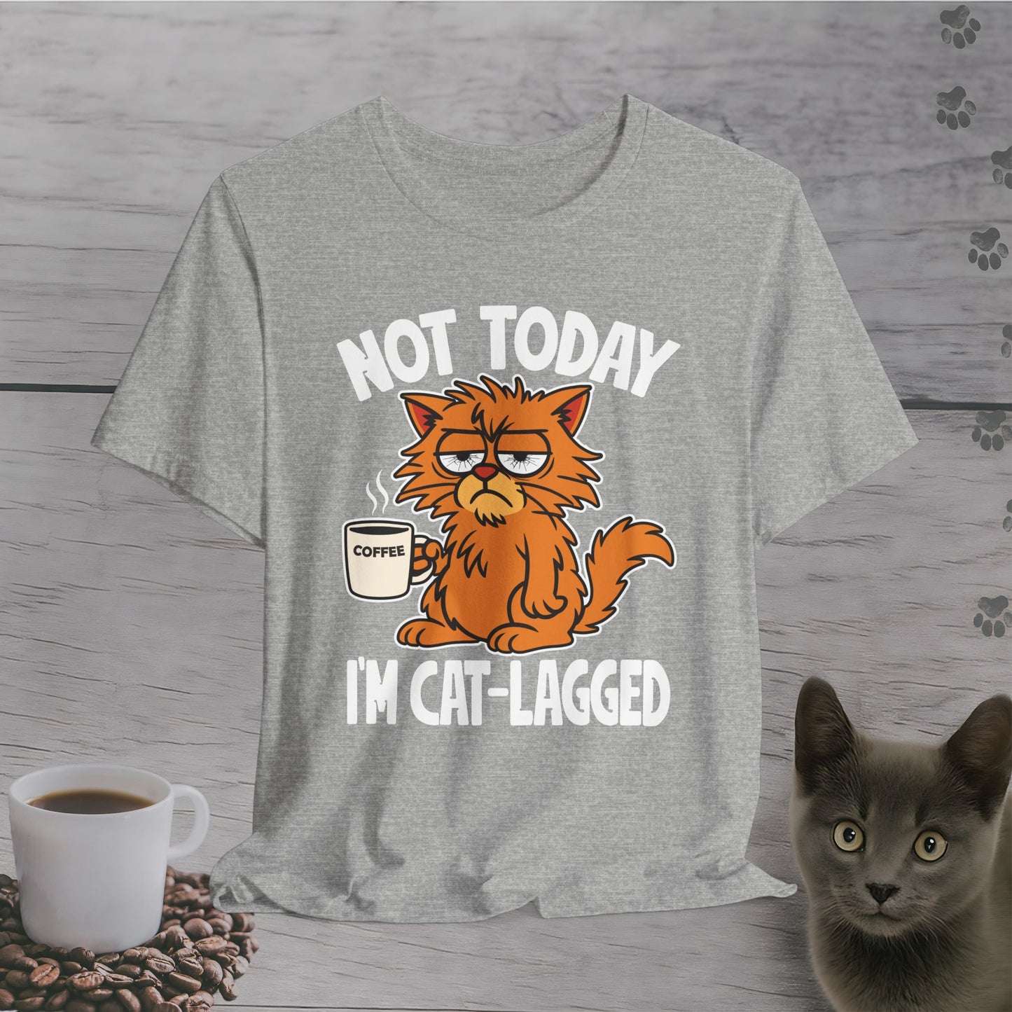 Not Today I'm Cat-Lagged T-Shirt