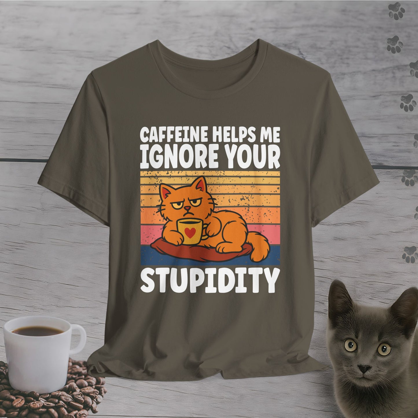 Sarcastic Judgment Cat T-Shirt