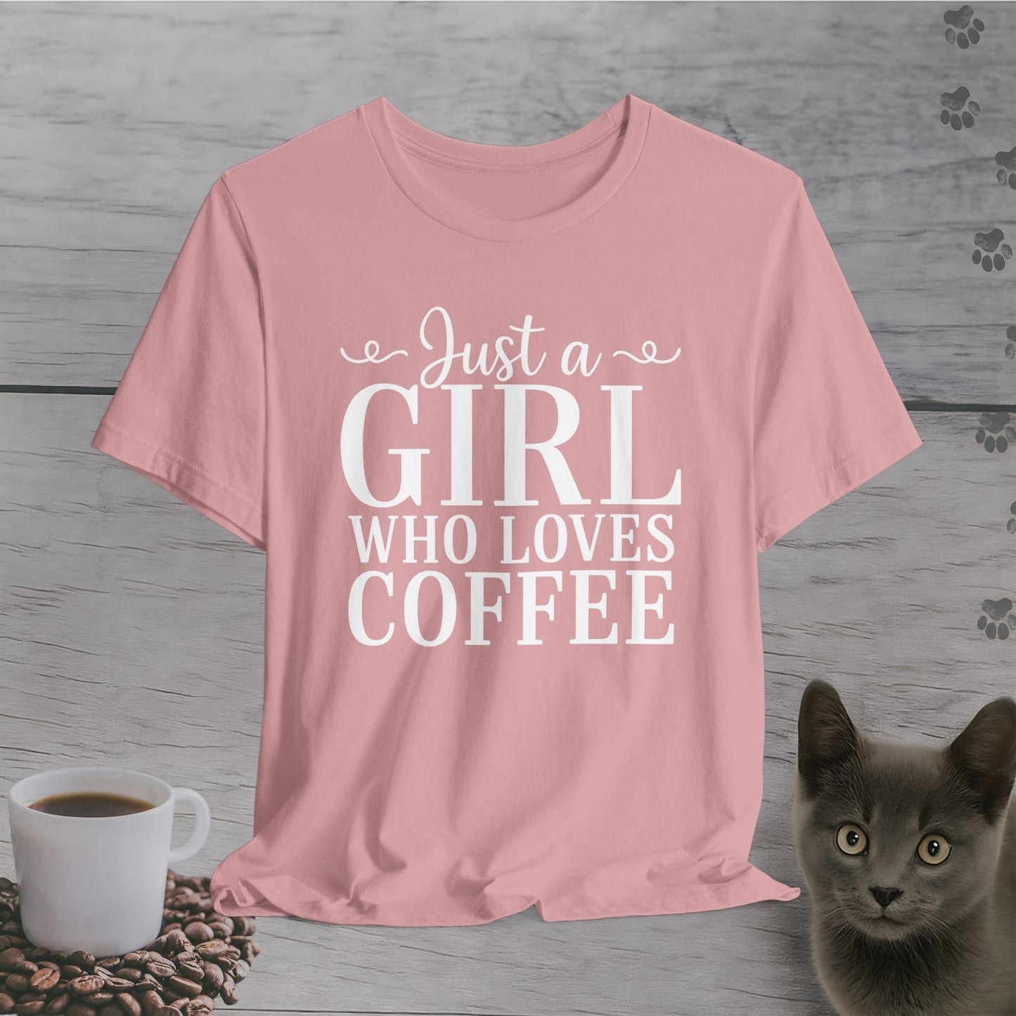 Simple Just a Girl Who Loves Coffee T-Shirt