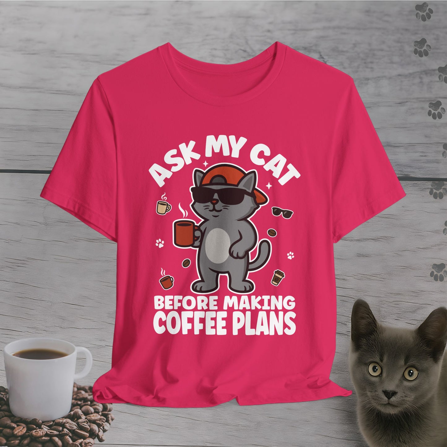 Boss Cat Coffee Rules T-Shirt