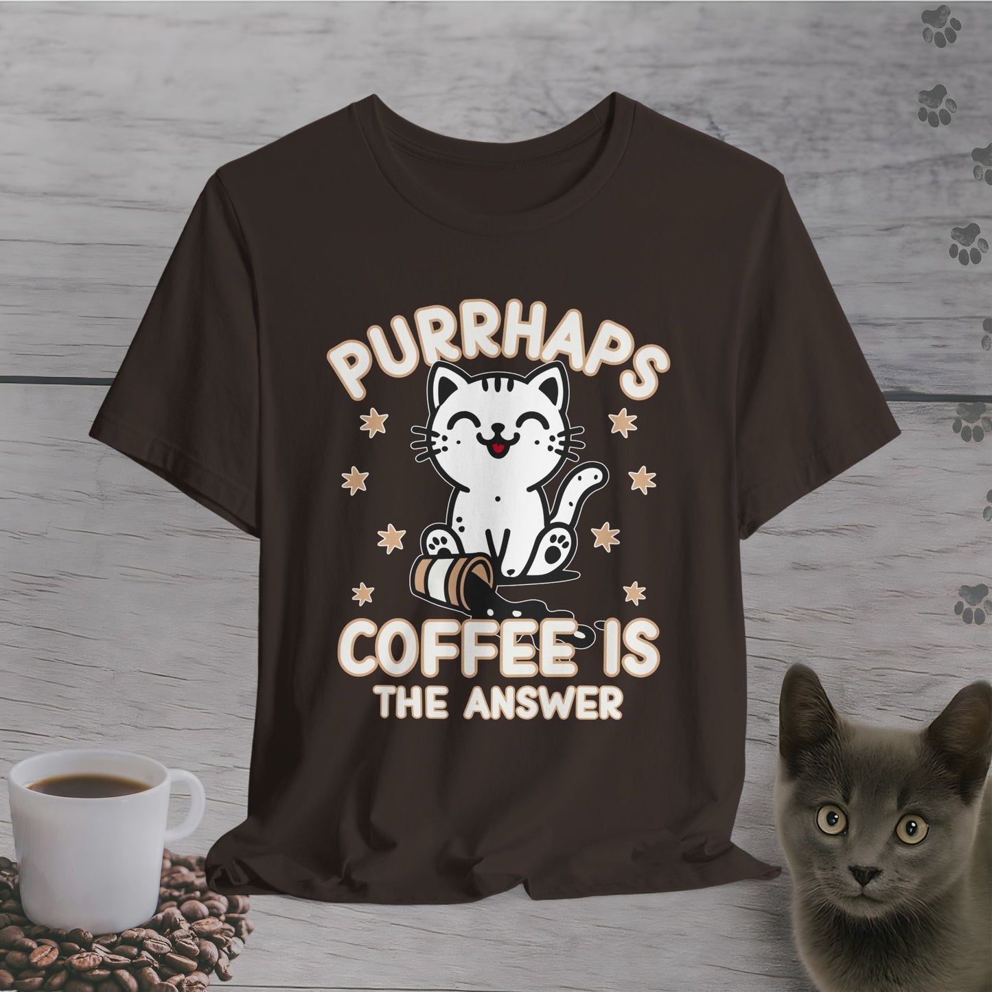 Purrhaps Coffee is The Answer T-Shirt