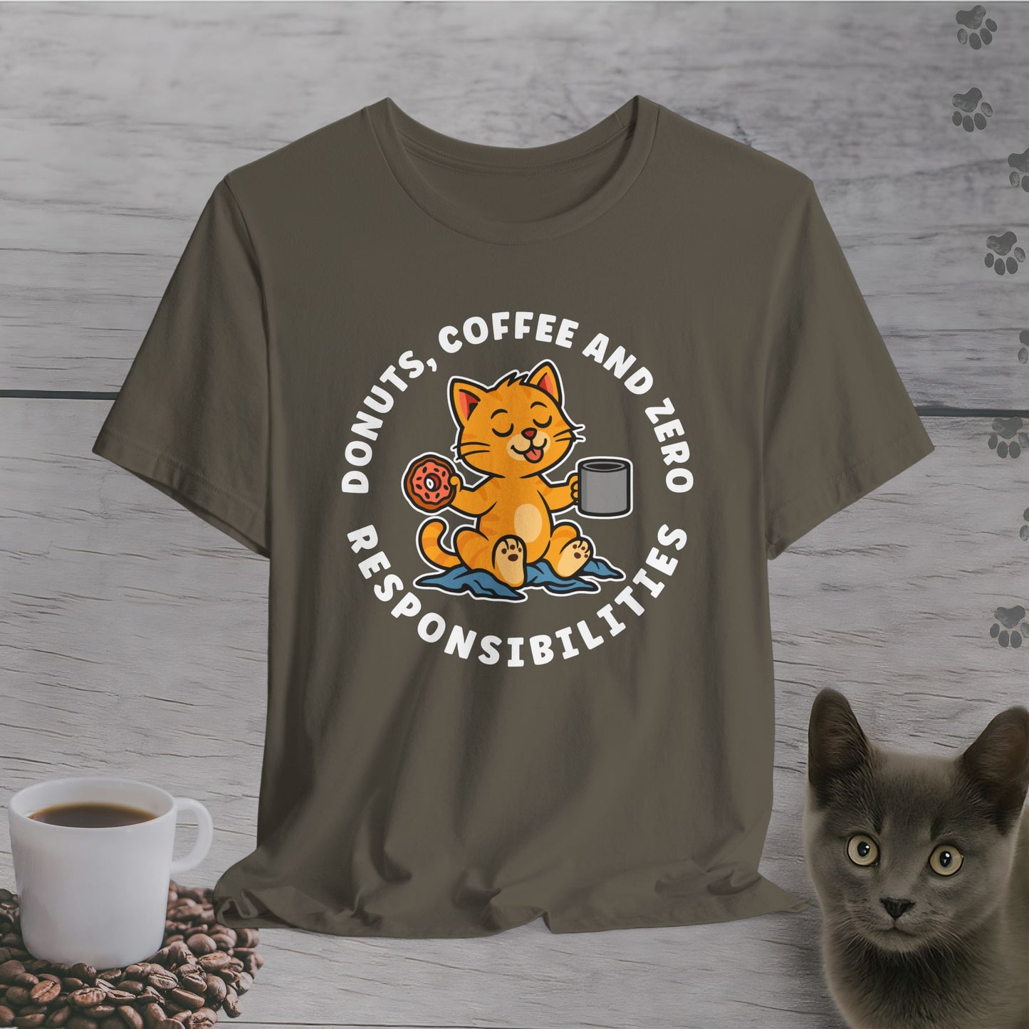 Zero Responsibilities Cat T-Shirt