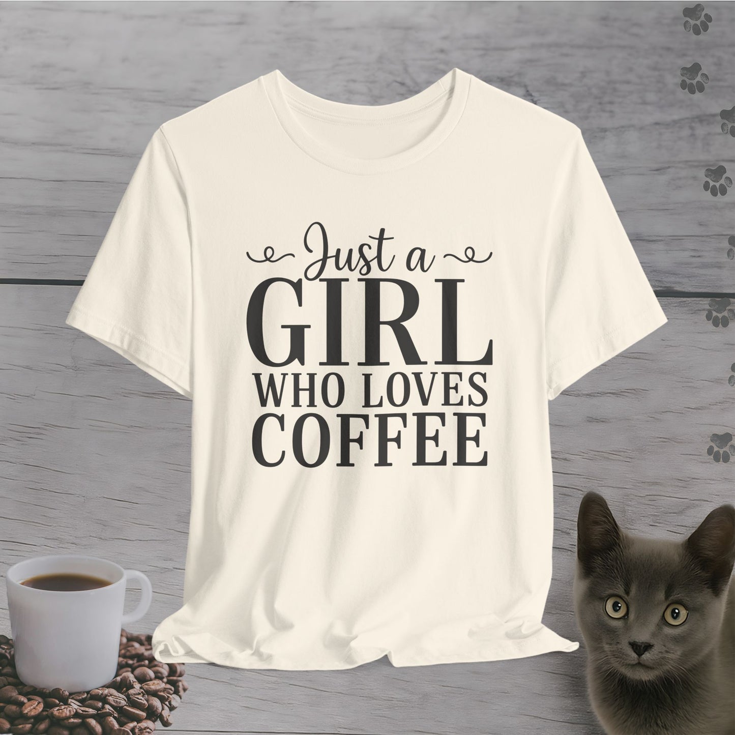 Simple Just a Girl Who Loves Coffee T-Shirt