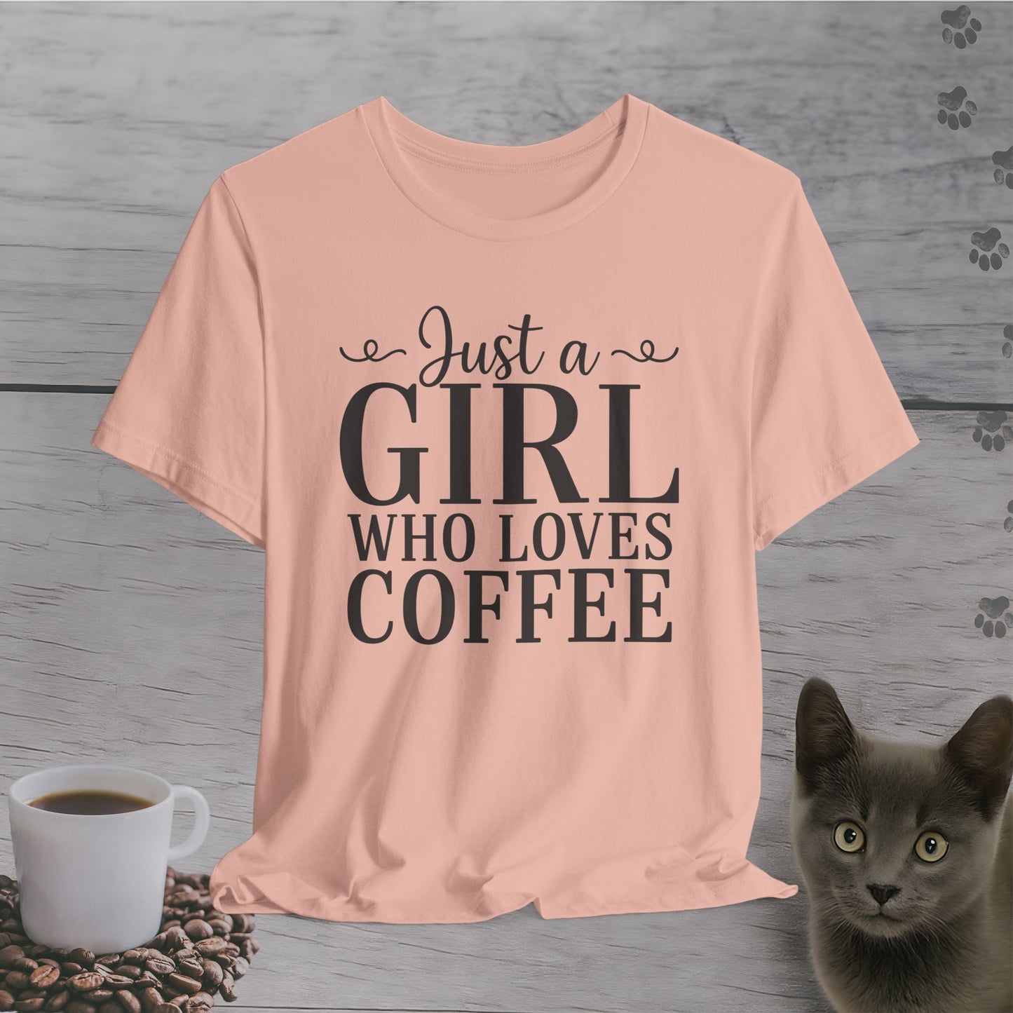 Simple Just a Girl Who Loves Coffee T-Shirt