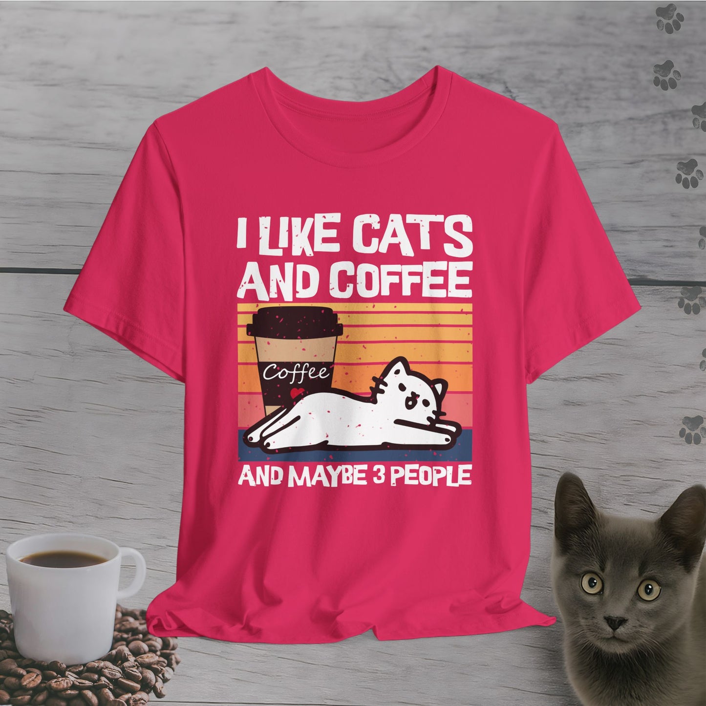 Funny I Likes Cats and Coffee T-Shirt