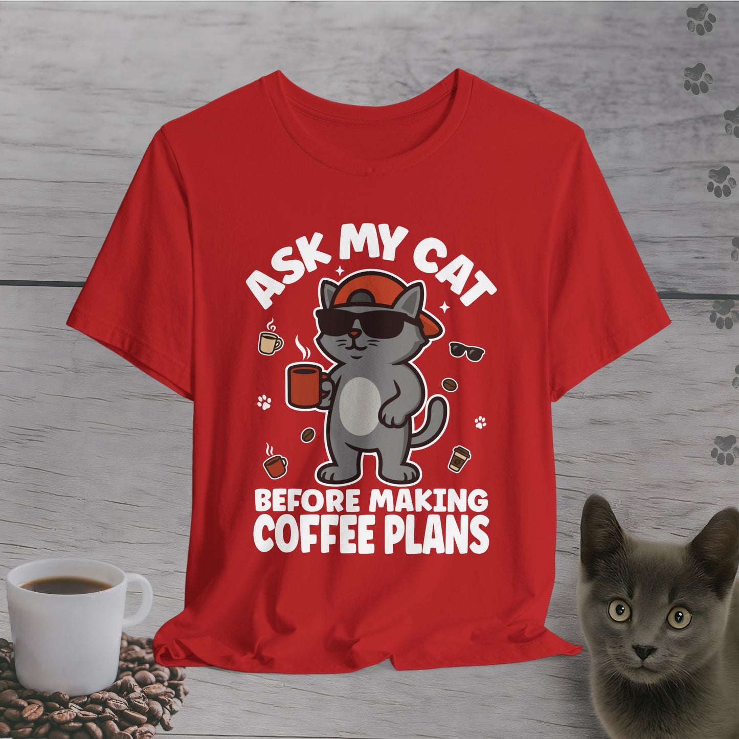 Boss Cat Coffee Rules T-Shirt