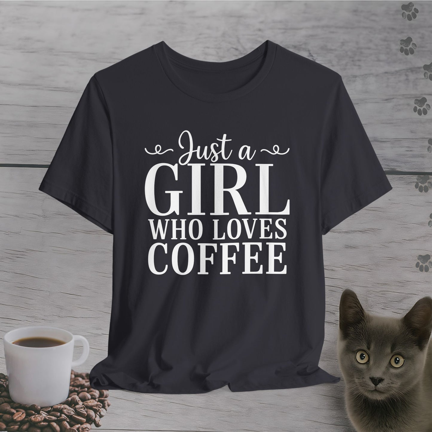 Simple Just a Girl Who Loves Coffee T-Shirt