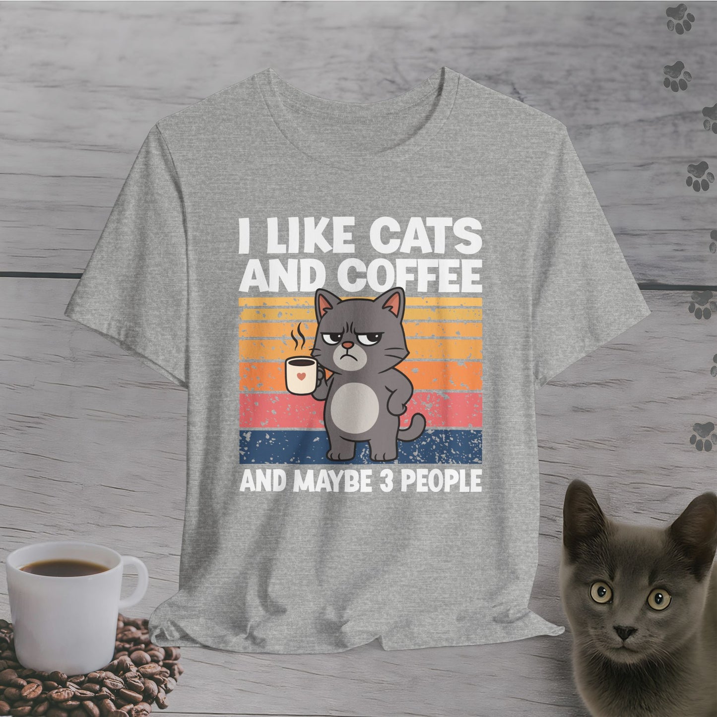 Maybe 3 People Cat T-Shirt