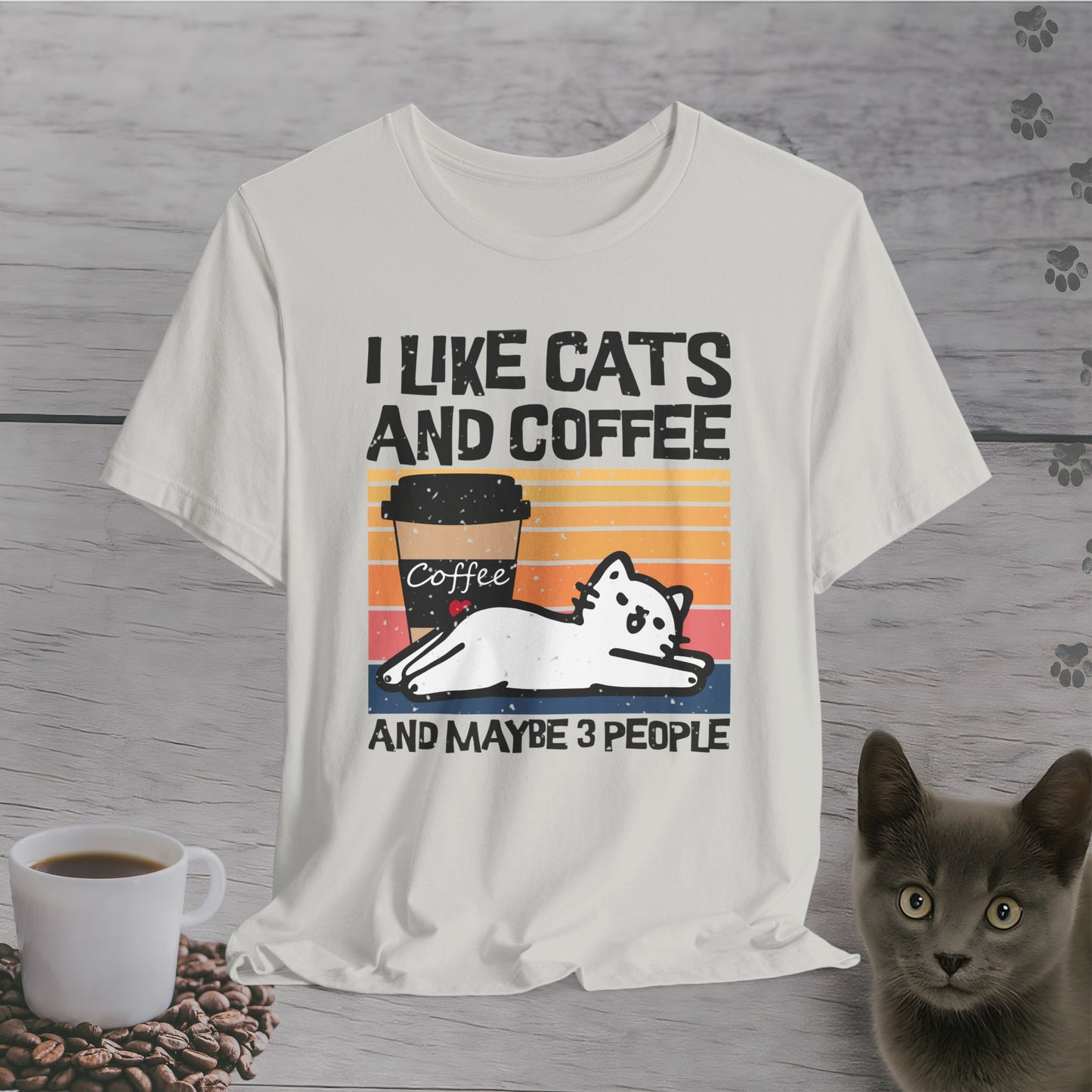 Funny I Likes Cats and Coffee T-Shirt