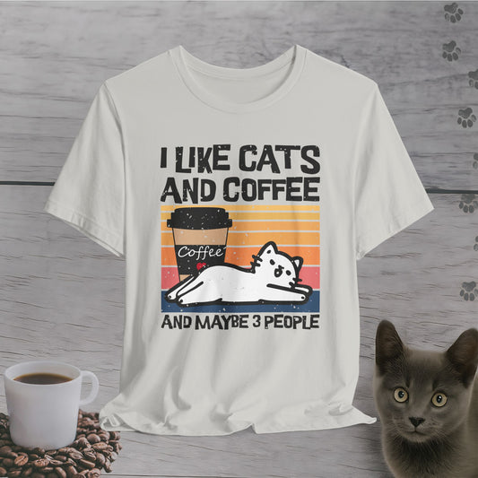 Funny I Likes Cats and Coffee T-Shirt