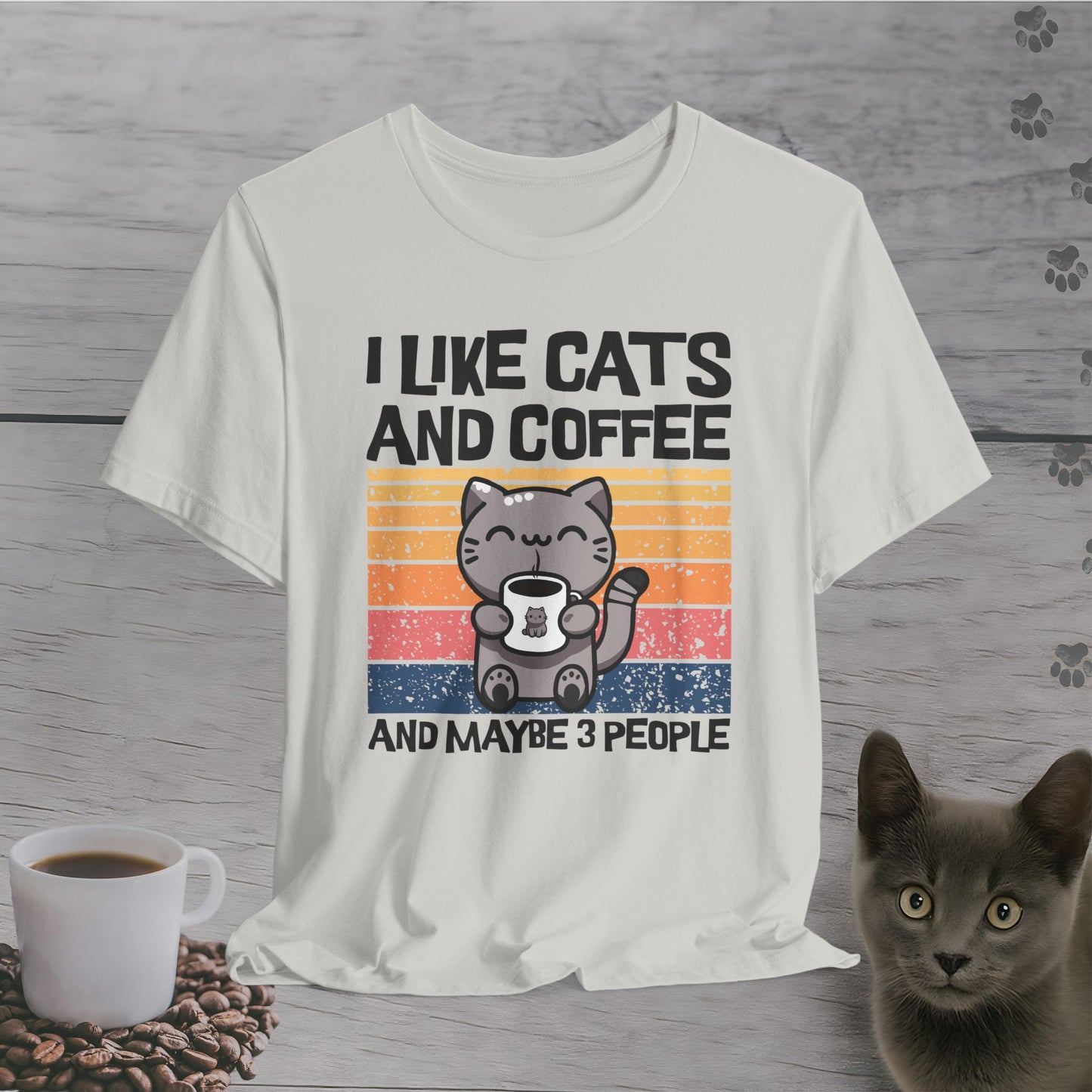 I Like Cats and Coffee T-Shirt