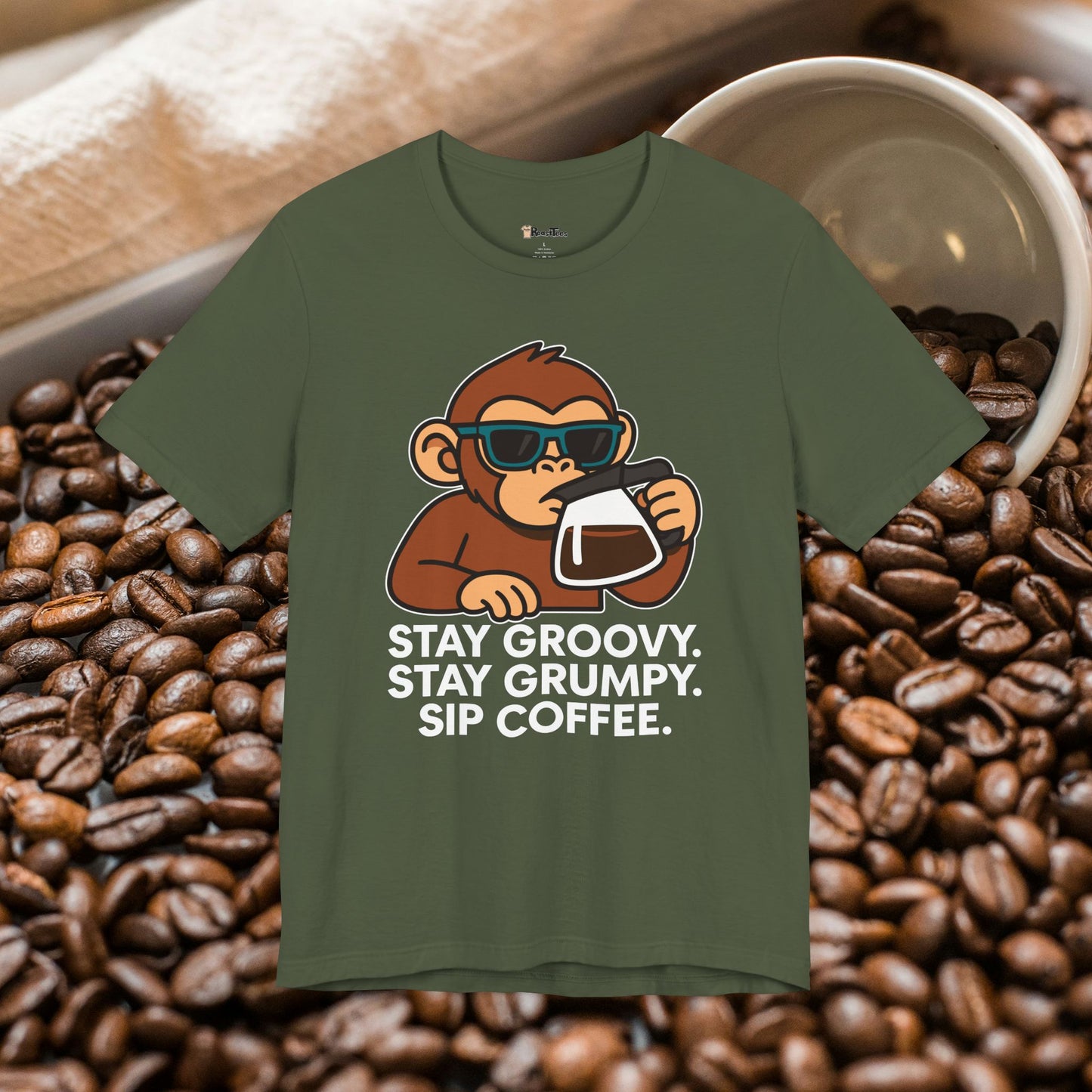Groovy and Grumpy Coffee T-Shirt