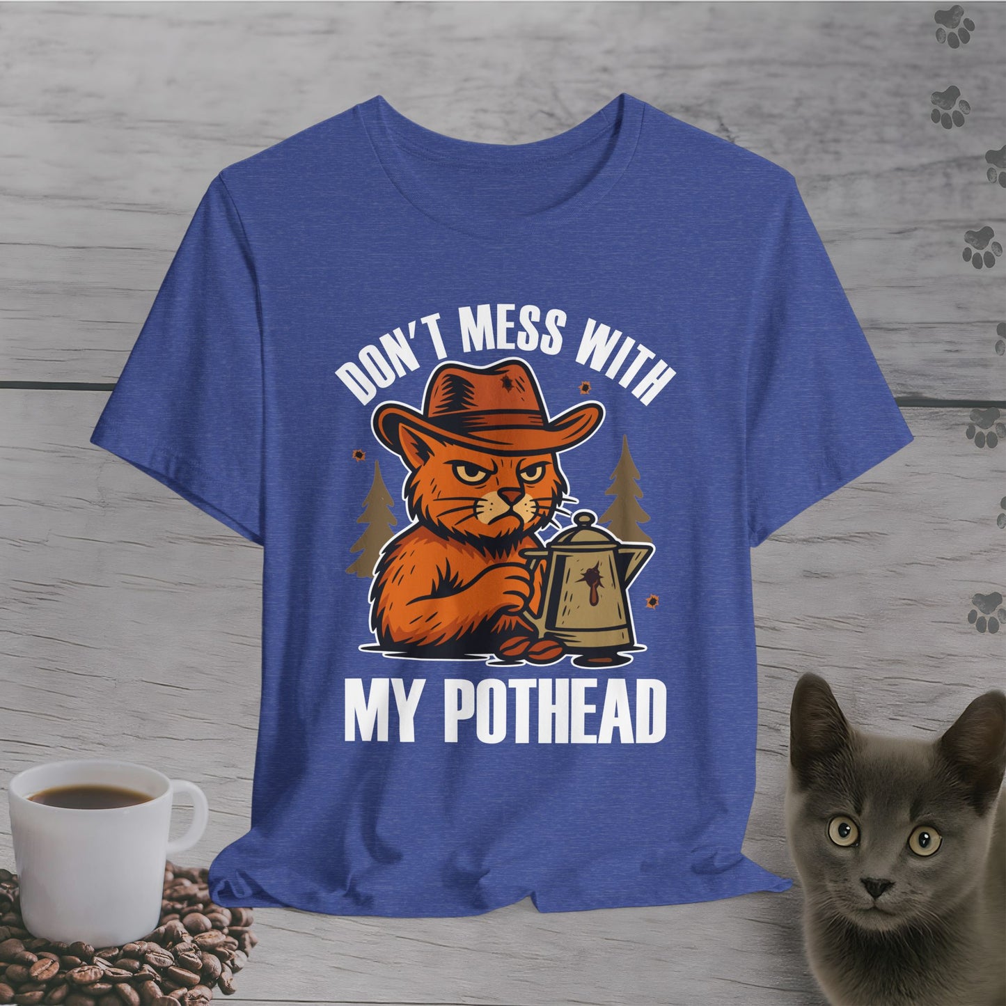 Don't Mess With My Pothead Cat T-Shirt
