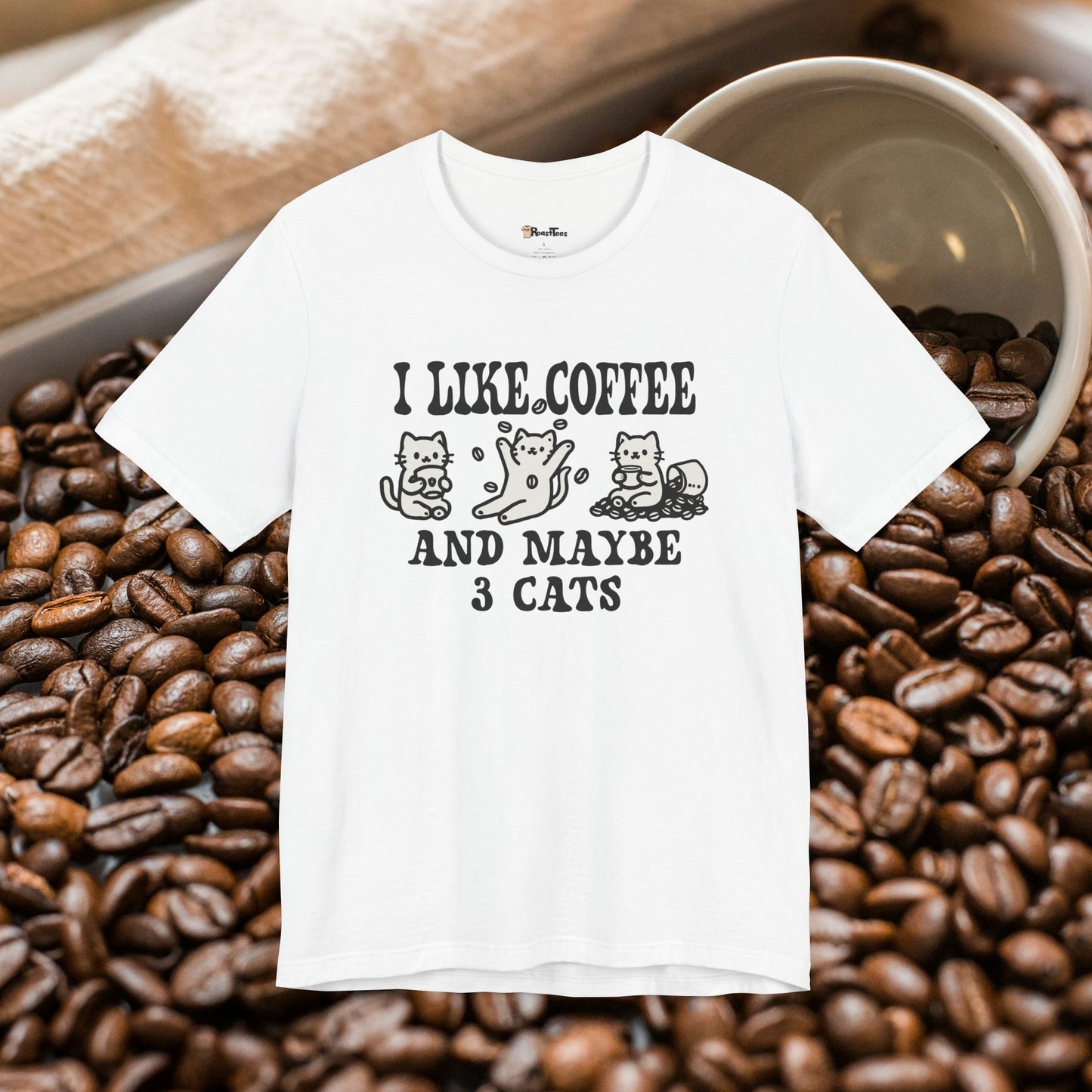 I Like Coffee and Maybe 3 Cats T-Shirt