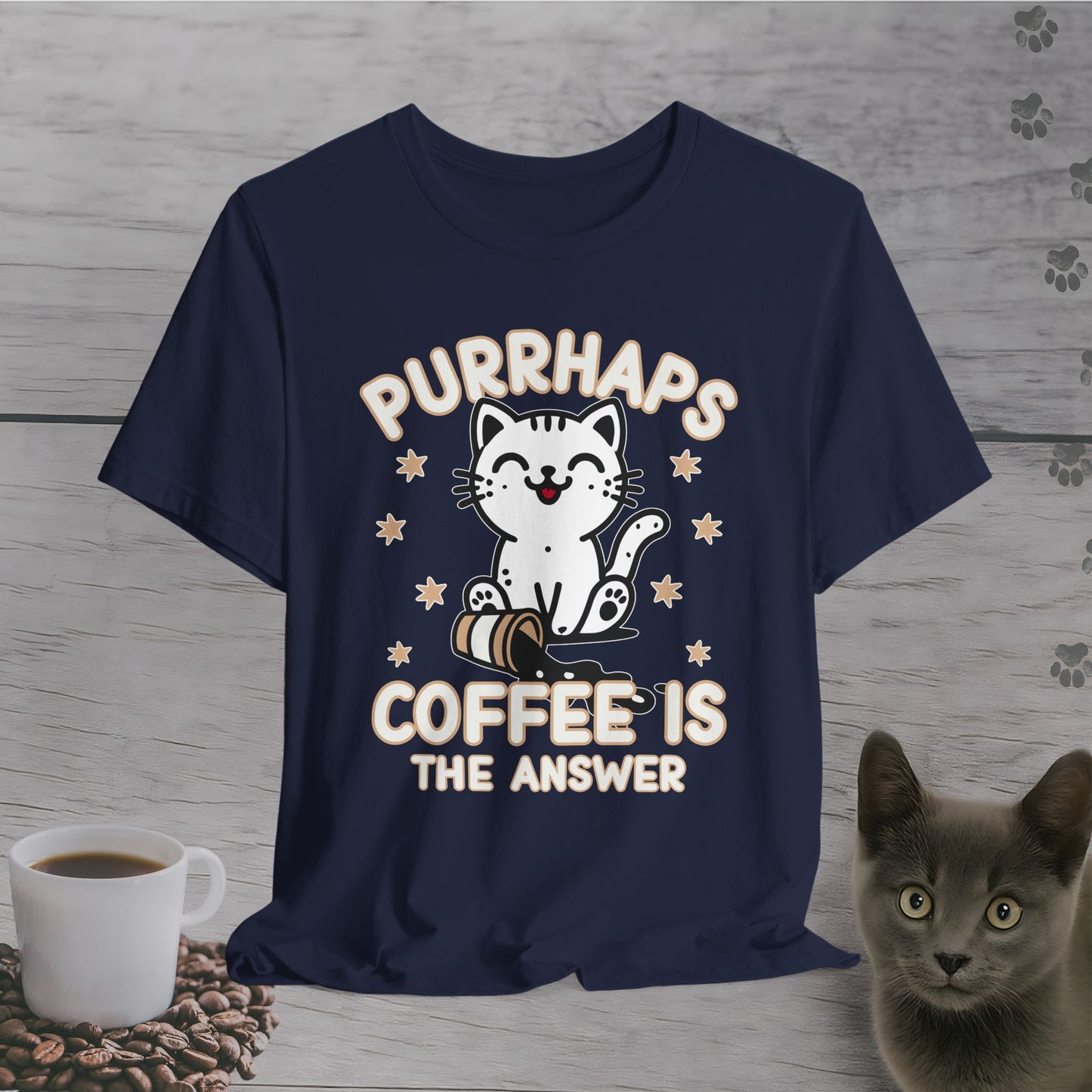Purrhaps Coffee is The Answer T-Shirt