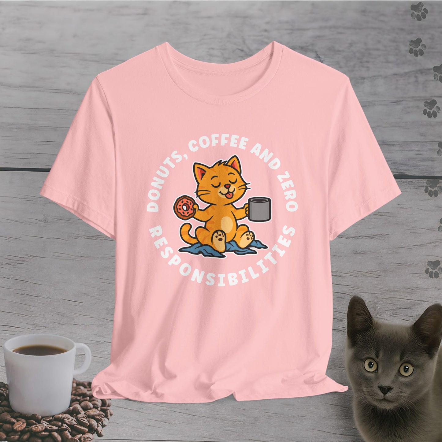 Zero Responsibilities Cat T-Shirt