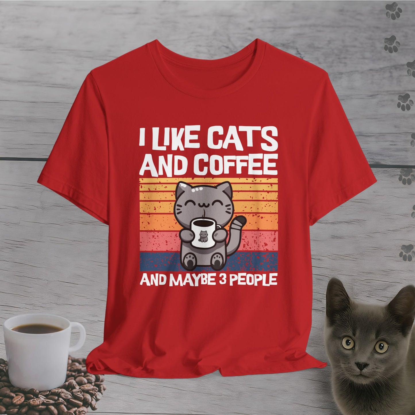 I Like Cats and Coffee T-Shirt