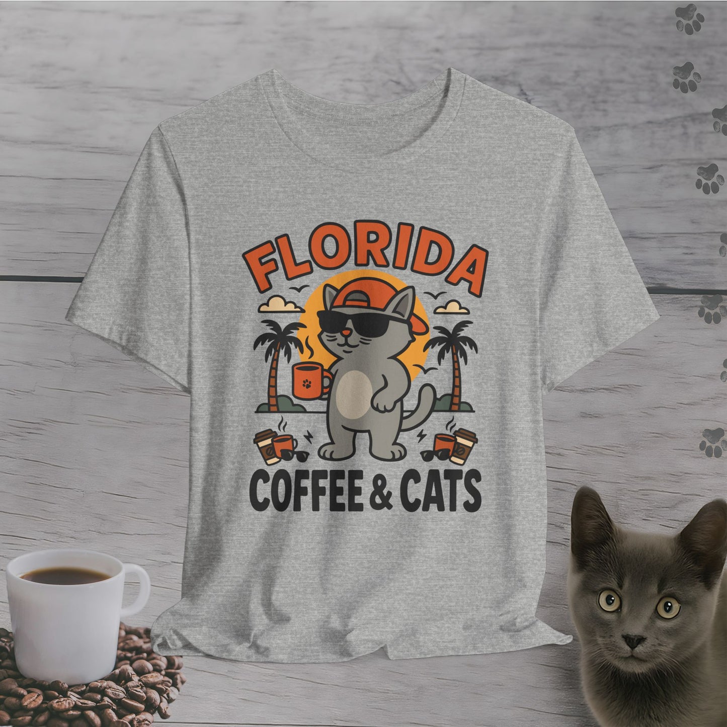 Florida Coffee & Cats T-Shirt